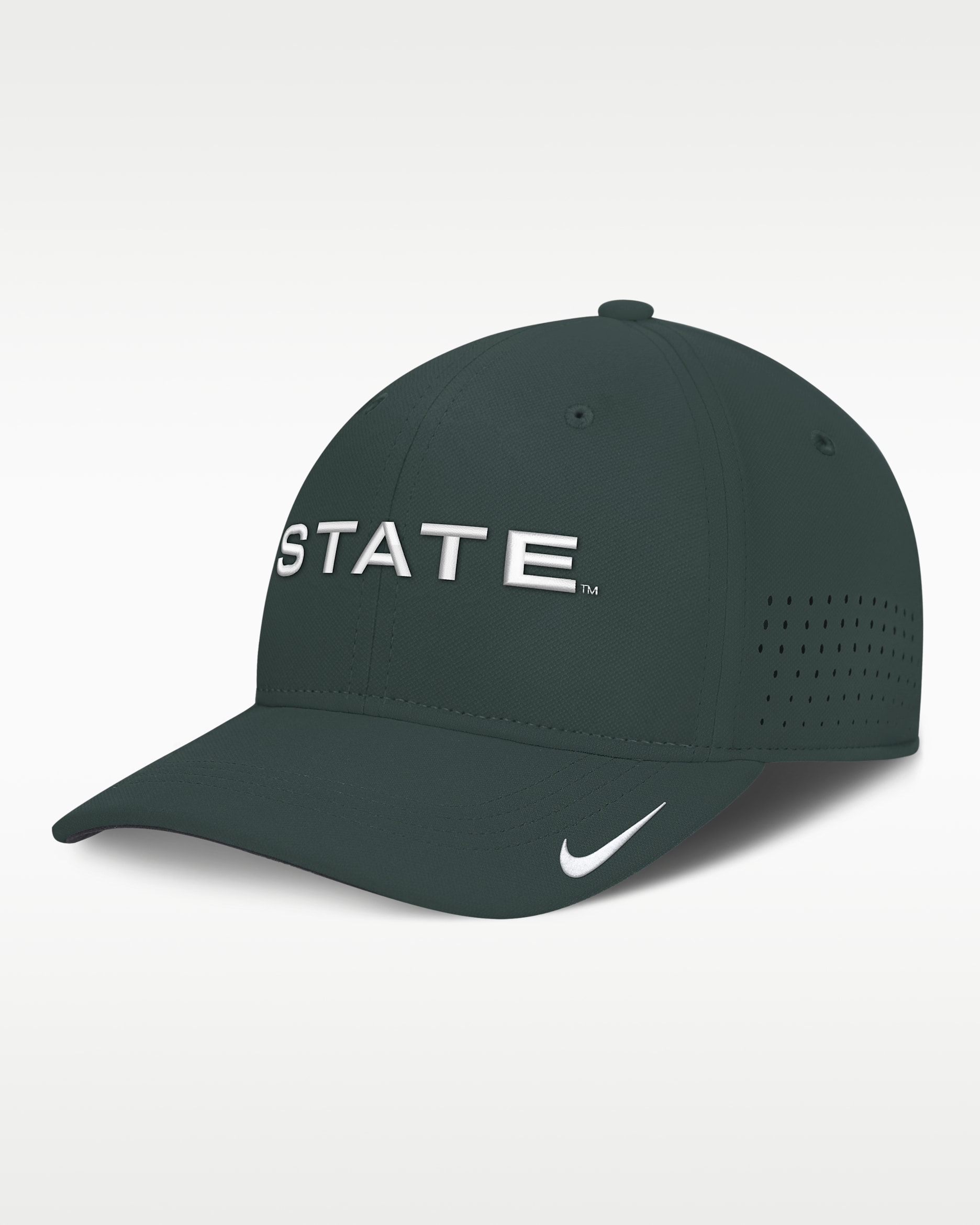 Michigan State Sideline Club Gameday Men's Nike Dri-FIT College Hat - Pro Green