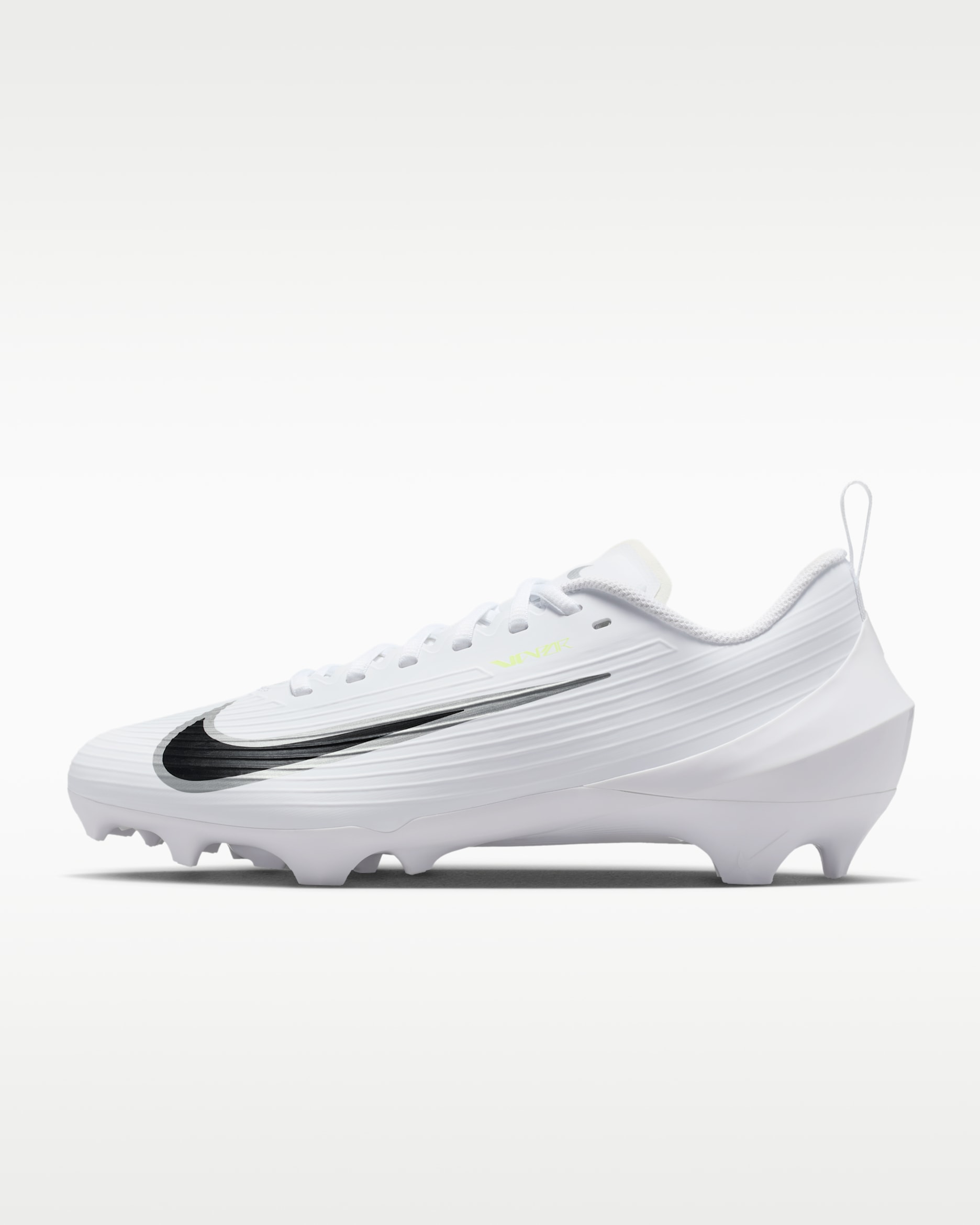 Nike Vapor Speed 3 Football Cleats - White/Volt Ice/Metallic Silver