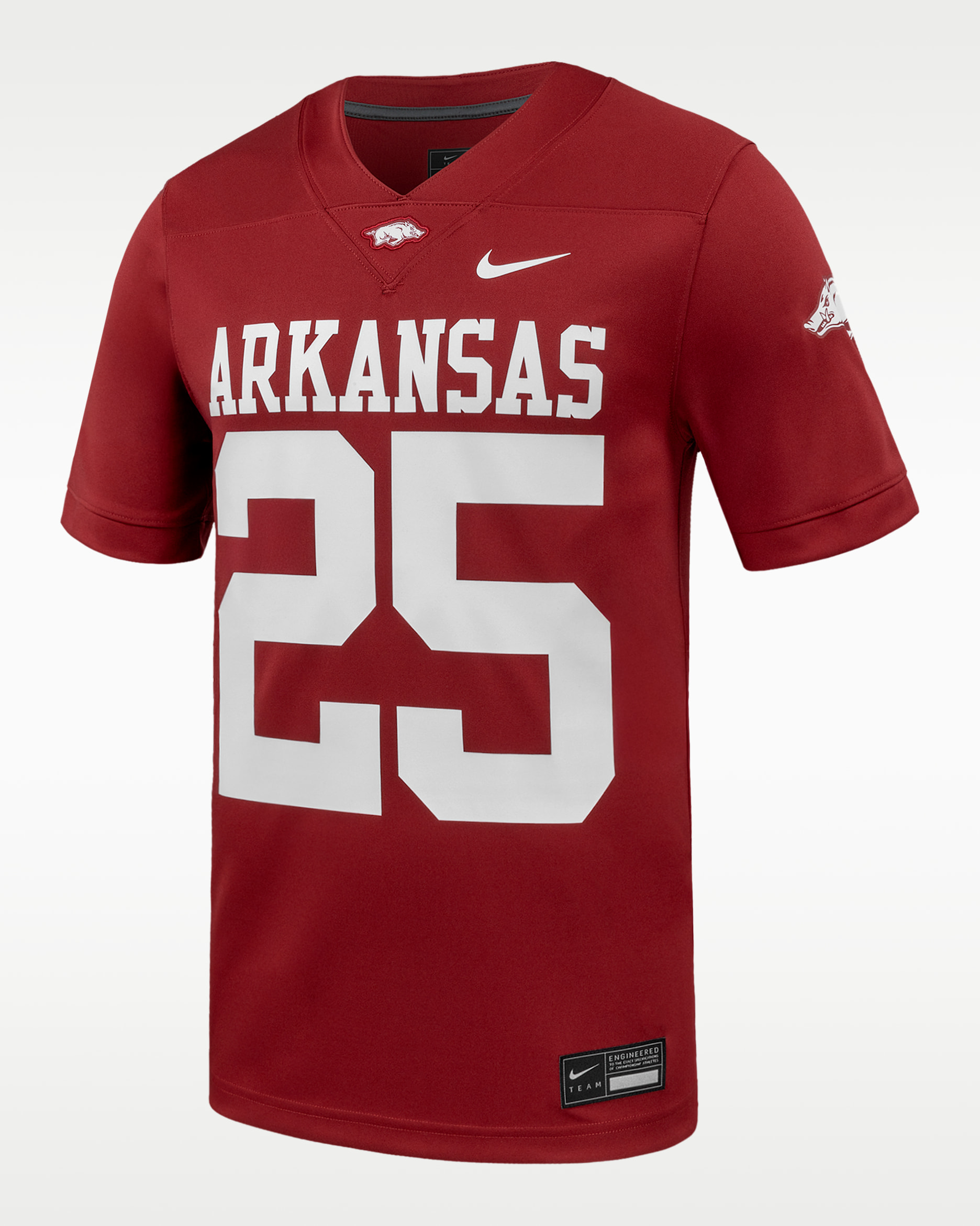 Jersey de fútbol americano universitario Nike Replica para hombre Arkansas - Carmesí team