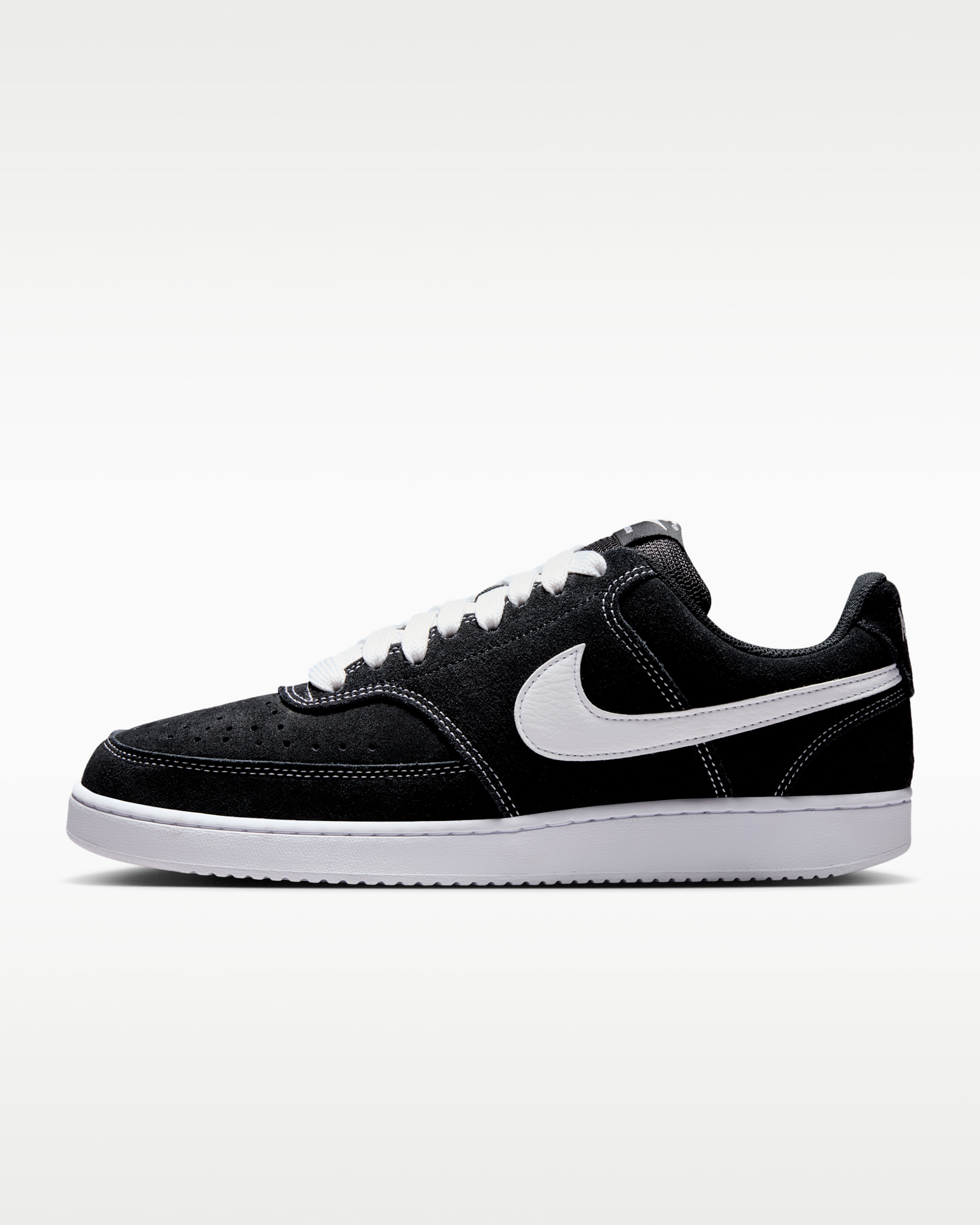 Nike Court Vision Low FL sko til herre - Svart/Hvit