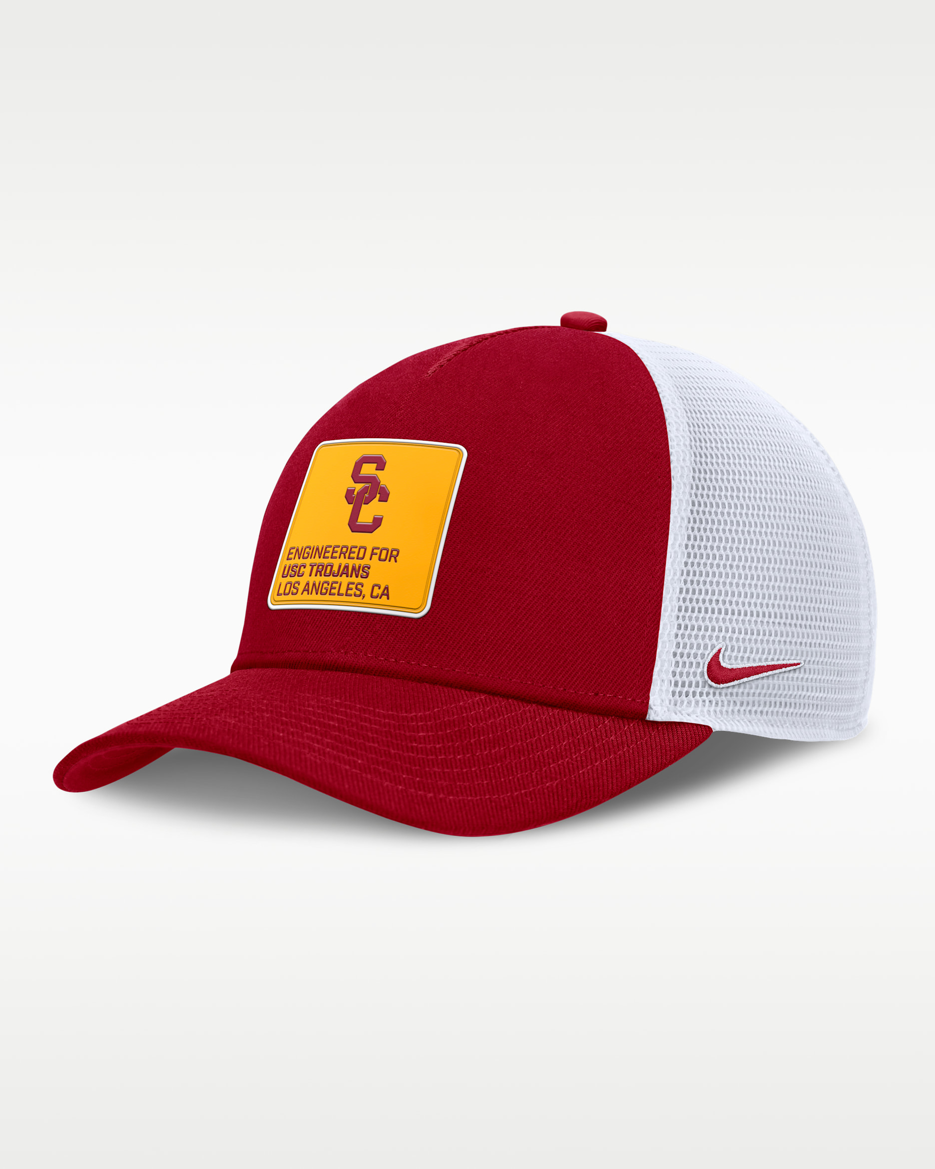 USC On-Field Rise Engineered Men's Nike College Trucker Adjustable Hat - Crimson