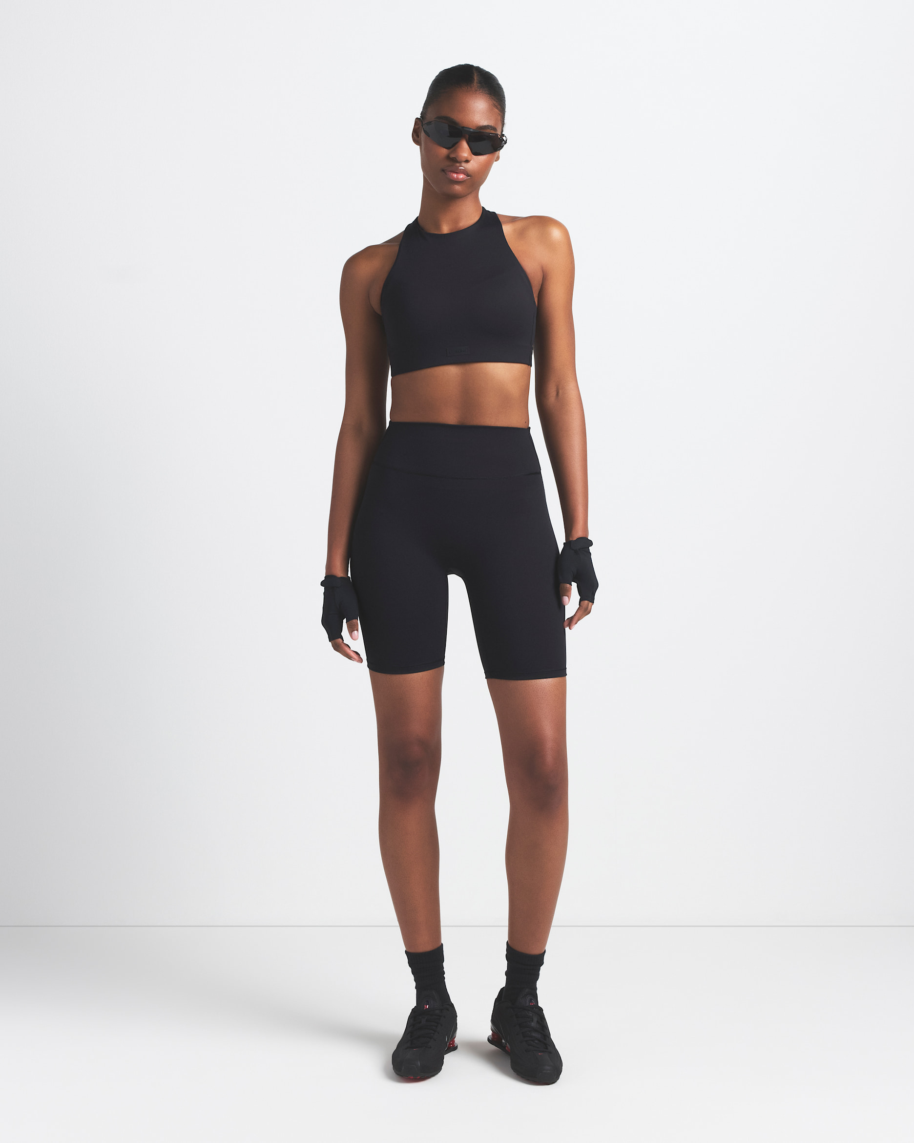 NikeSKIMS Matt Women's High-Waisted 18cm (approx.) Biker Shorts - NSKM OBSIDIAN