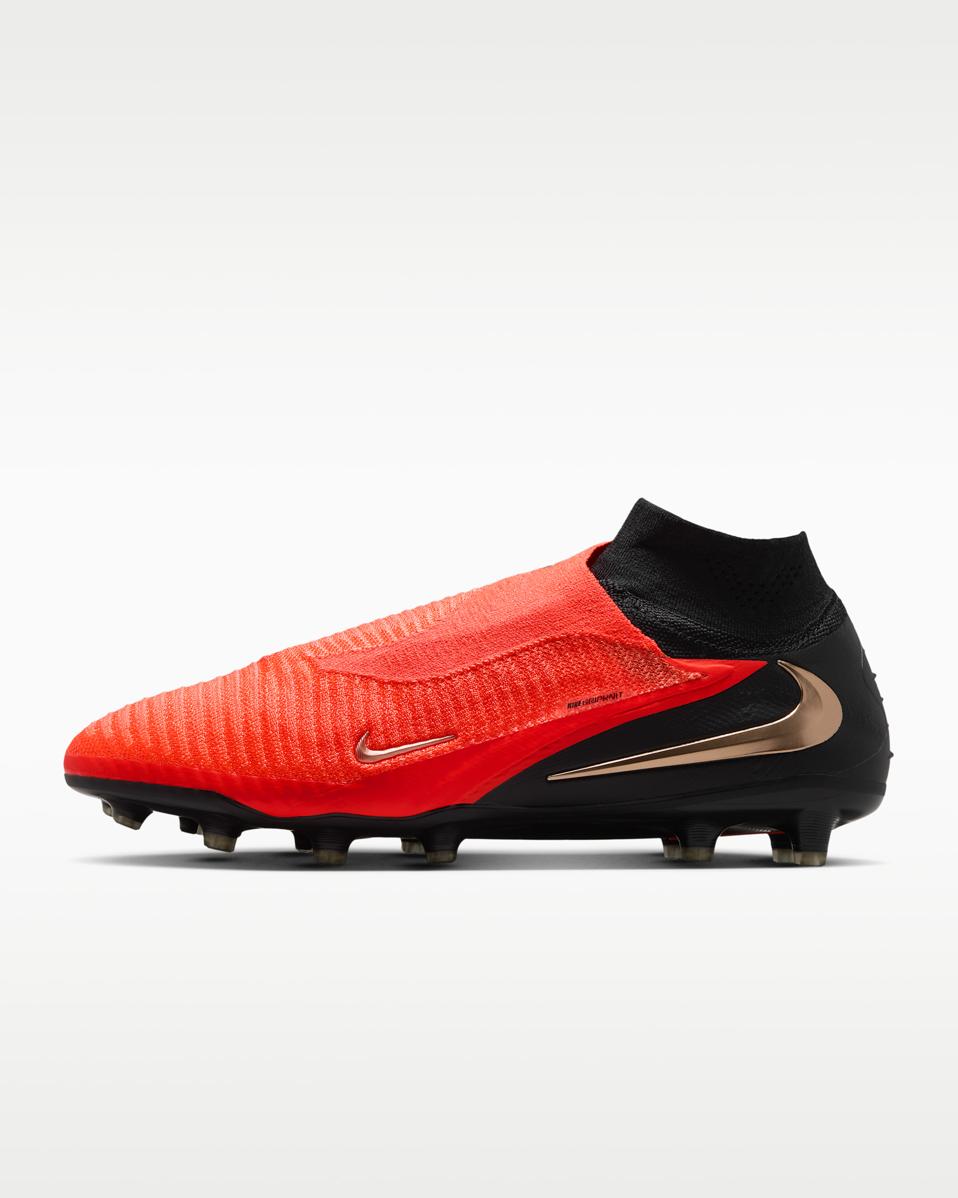 Tacos de fútbol para pasto artificial Nike Phantom 6 High Elite - Carmesí brillante/Carmesí brillante/Negro