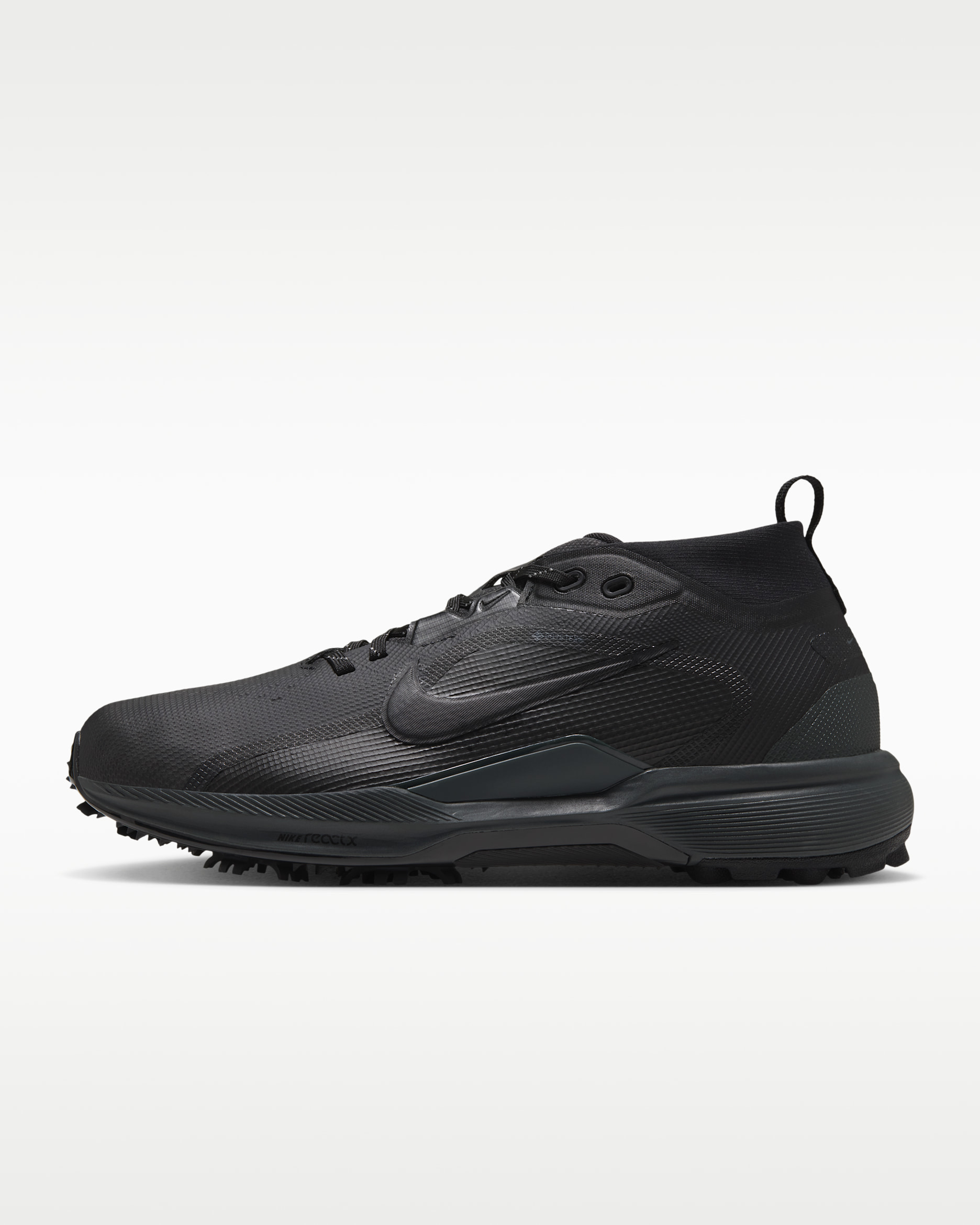 ナイキ ペガサス 1 G GORE-TEX (ワイド) 防水 ゴルフシューズ - ブラック/ダークスモークグレー/ブラック