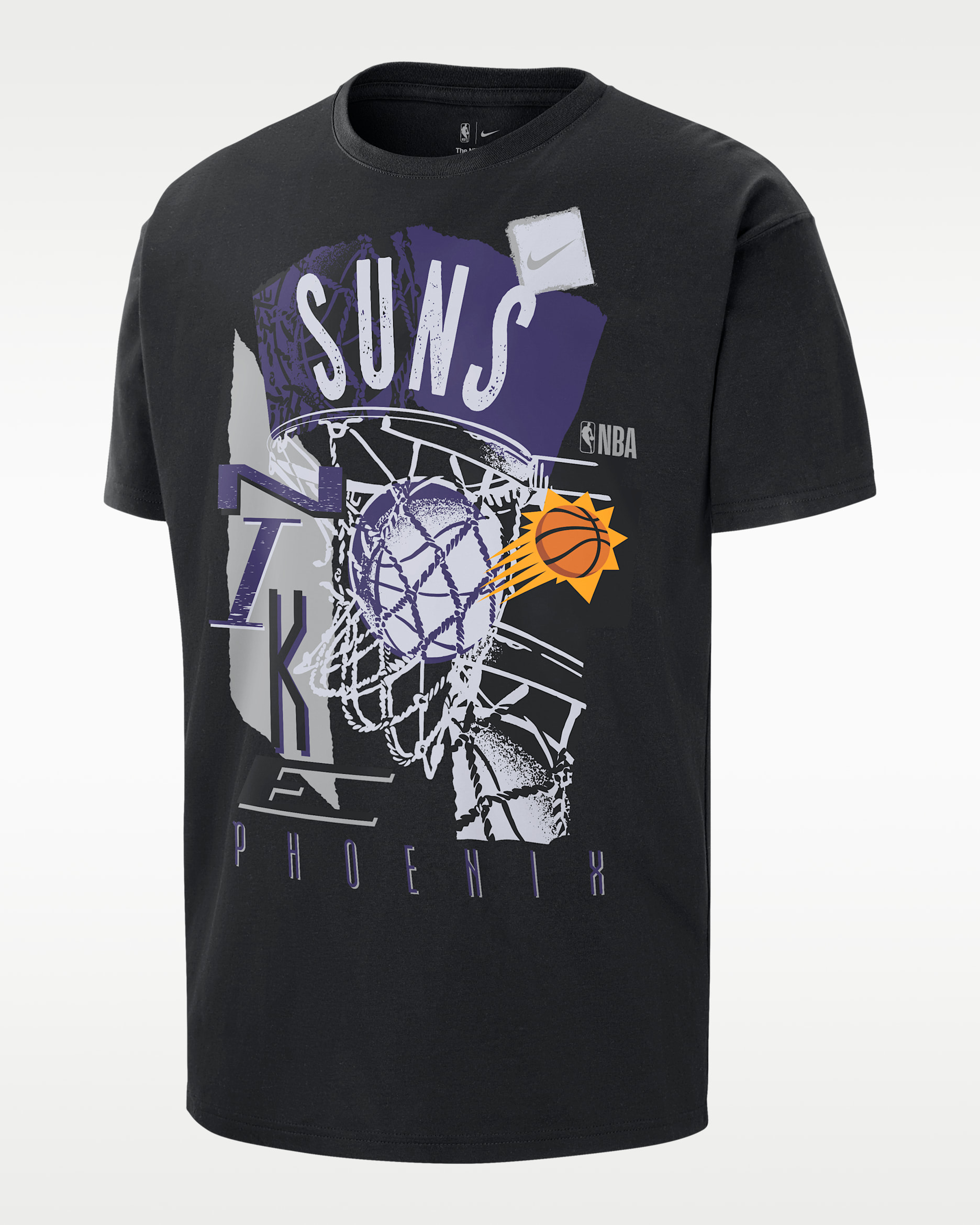 Phoenix Suns Courtside Men's Nike NBA Vintage T-Shirt - Black