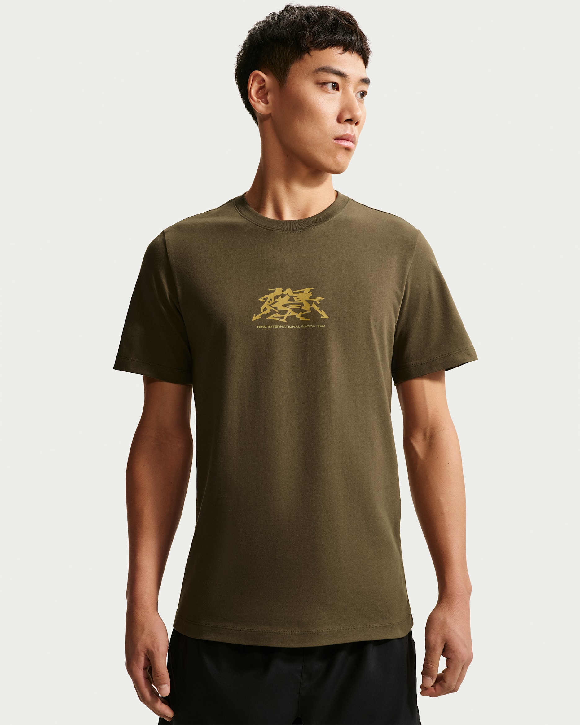 Nike Men's Dri-FIT Running T-Shirt - Dark Hazel