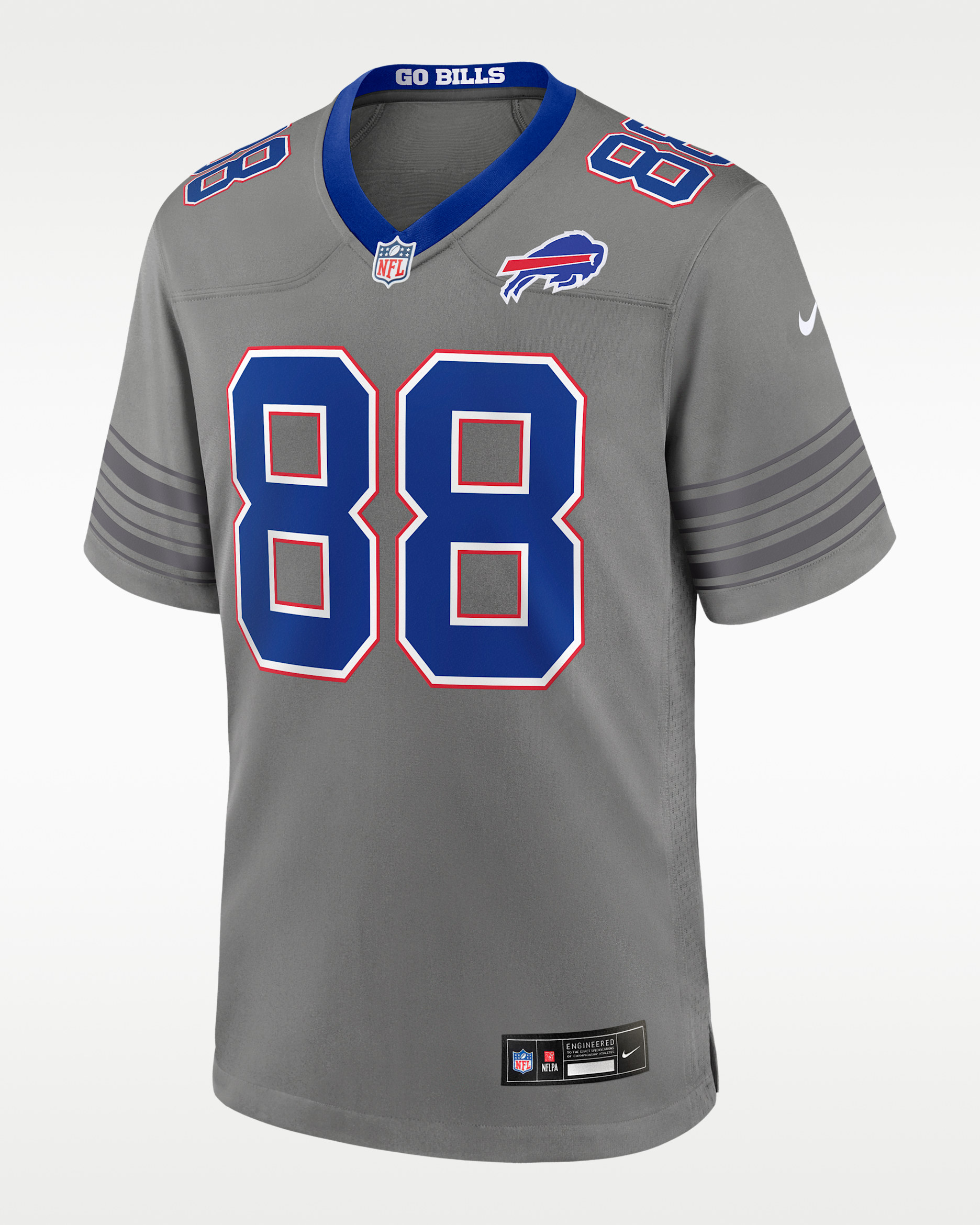 Dawson Knox Buffalo Bills Men's Nike NFL Game Jersey - Grey