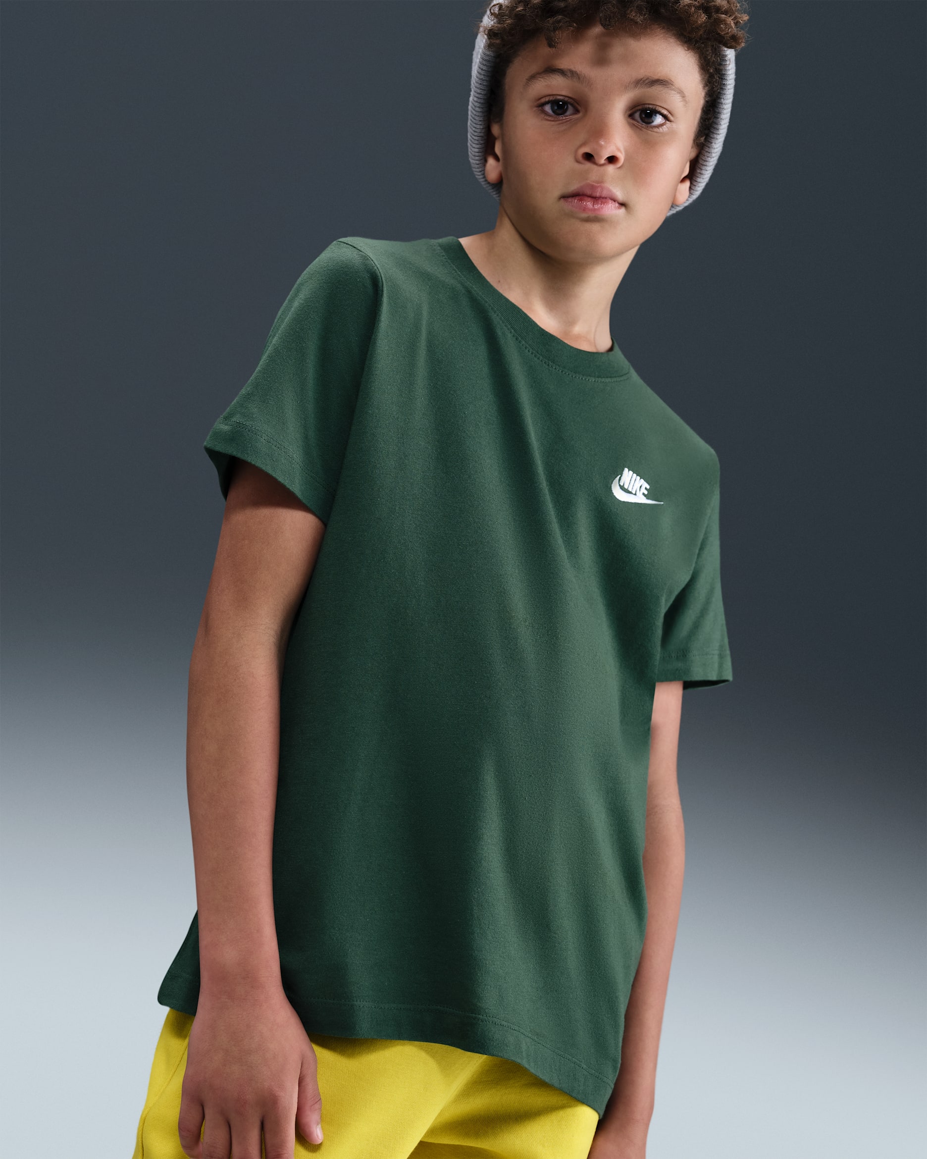 Nike Sportswear Big Kids' T-Shirt - Fir