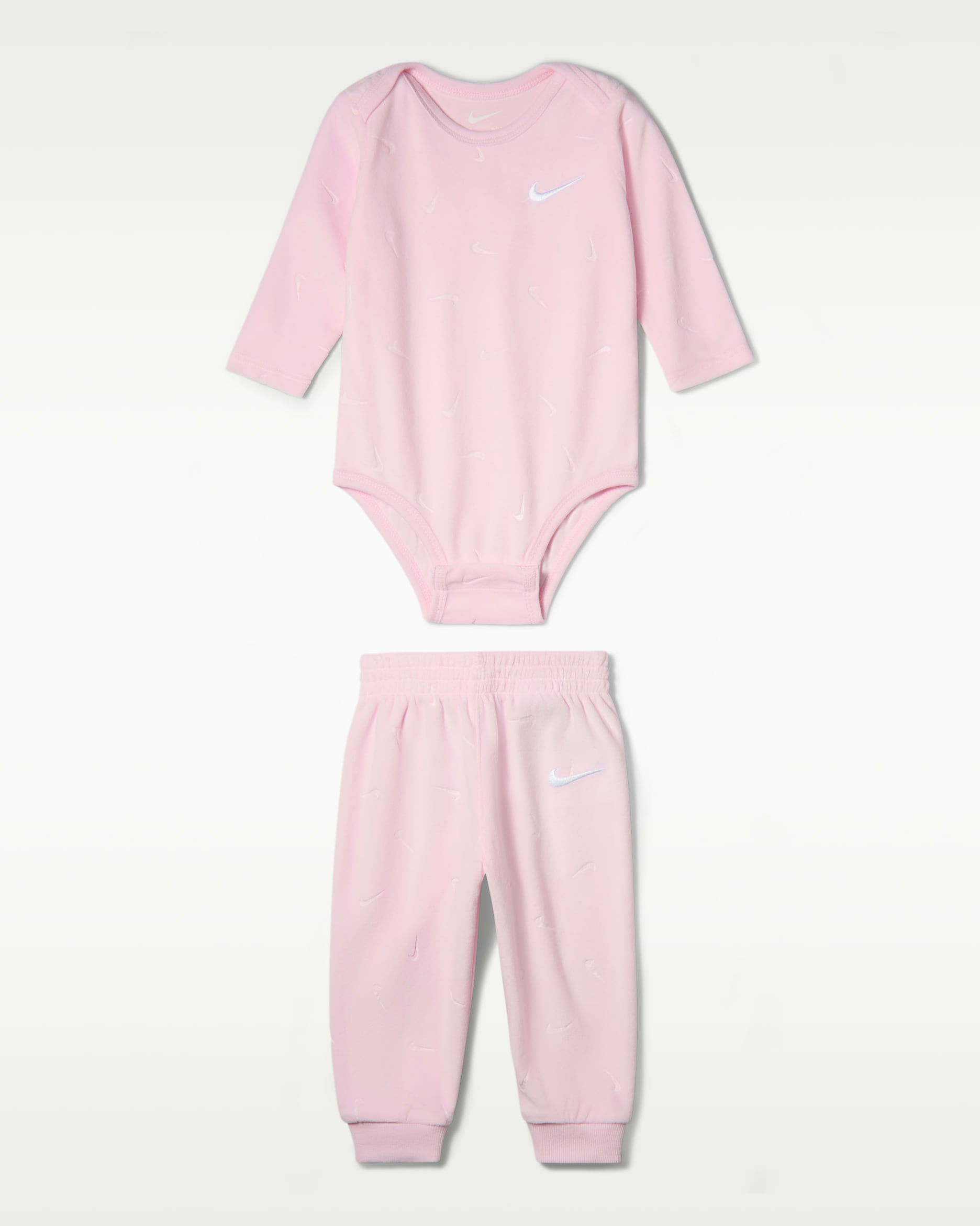 Nike Baby Essentials Baby (0-9M) Bodysuit and Pants Set - Pink Foam