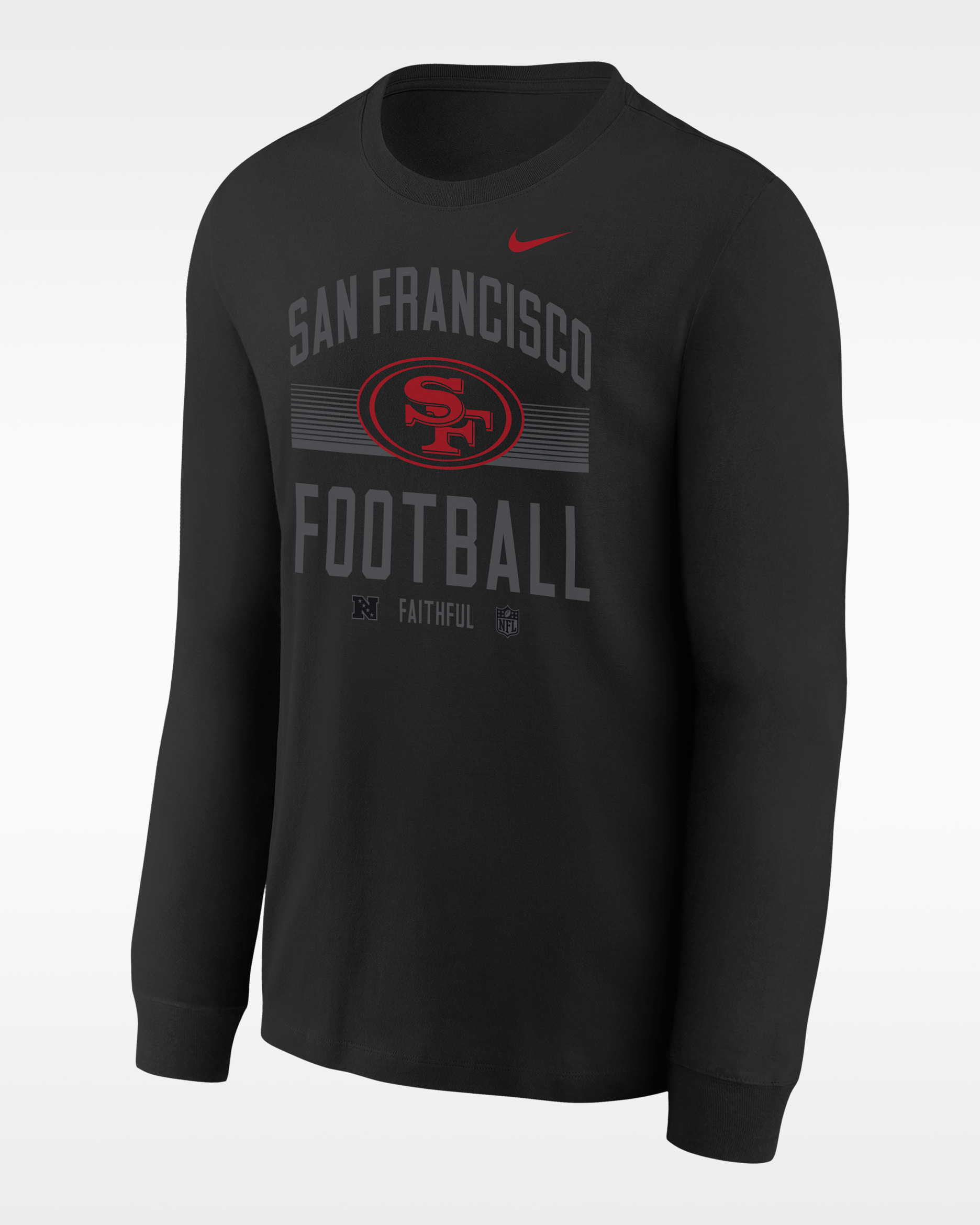 San Francisco 49ers Hometown Big Kids' Nike NFL Long-Sleeve T-Shirt - Black
