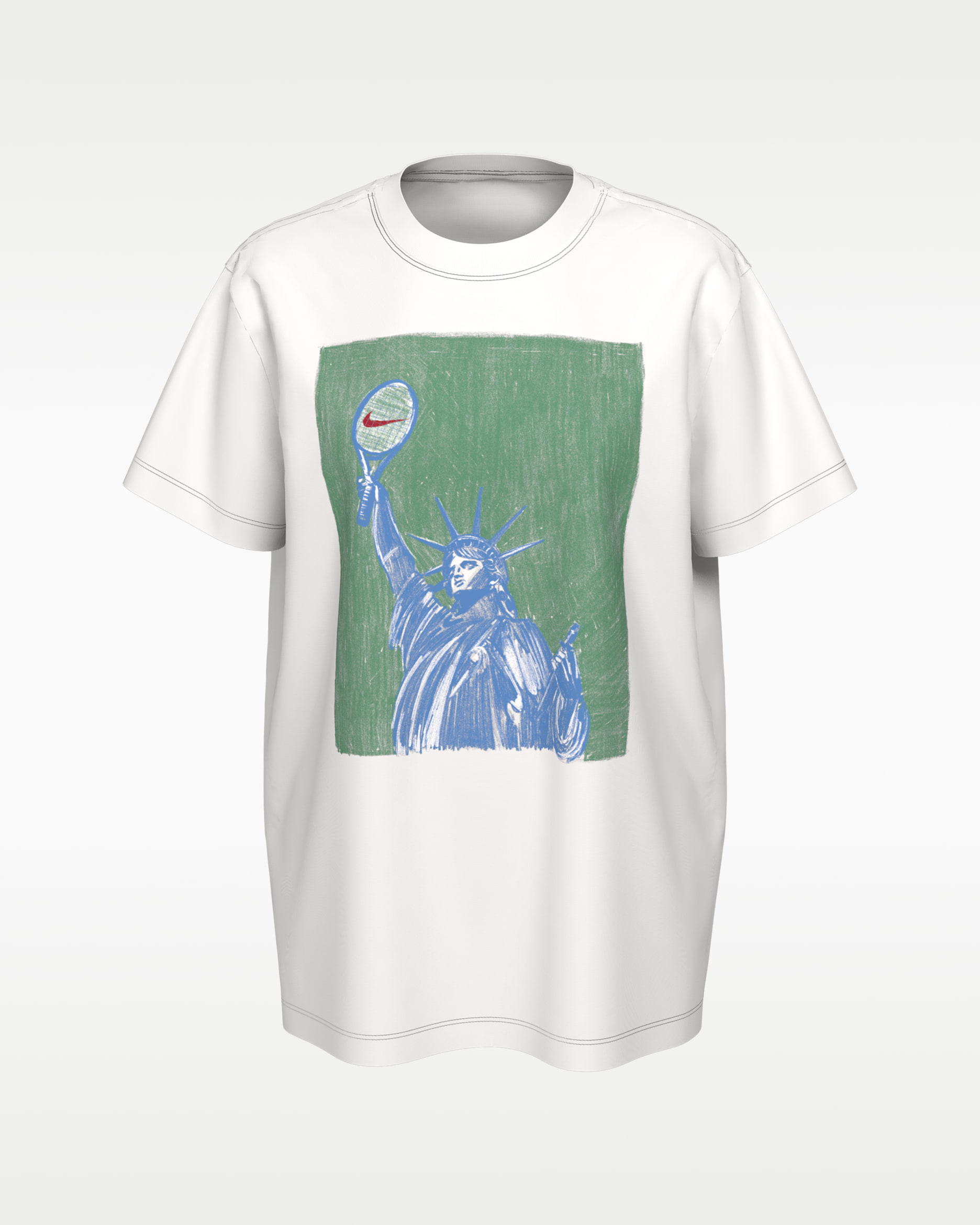 NikeCourt Big Kids' T-Shirt - White