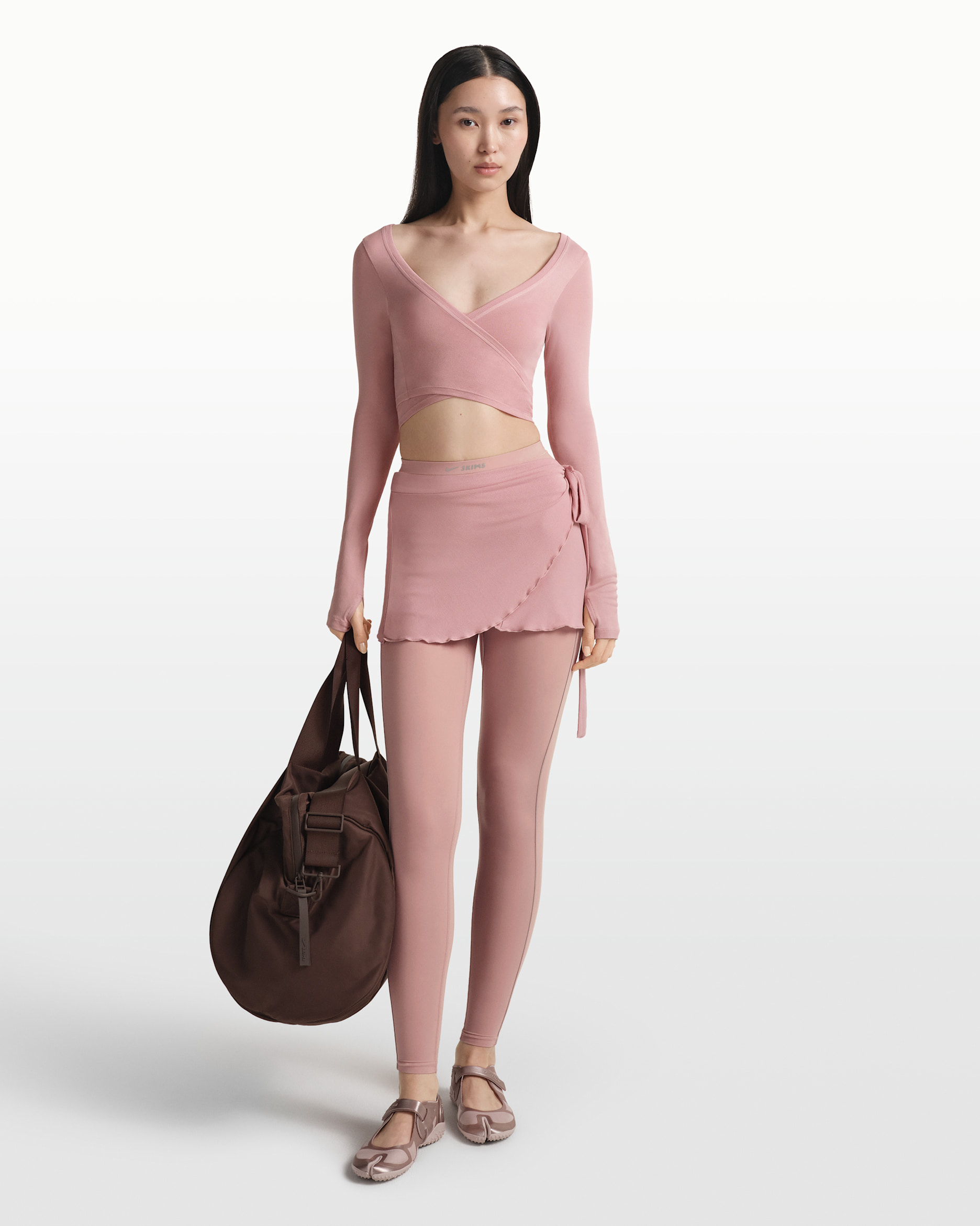 NikeSKIMS Stretch Knit Women's Wrap Skirt - NSKM HIMALAYAN