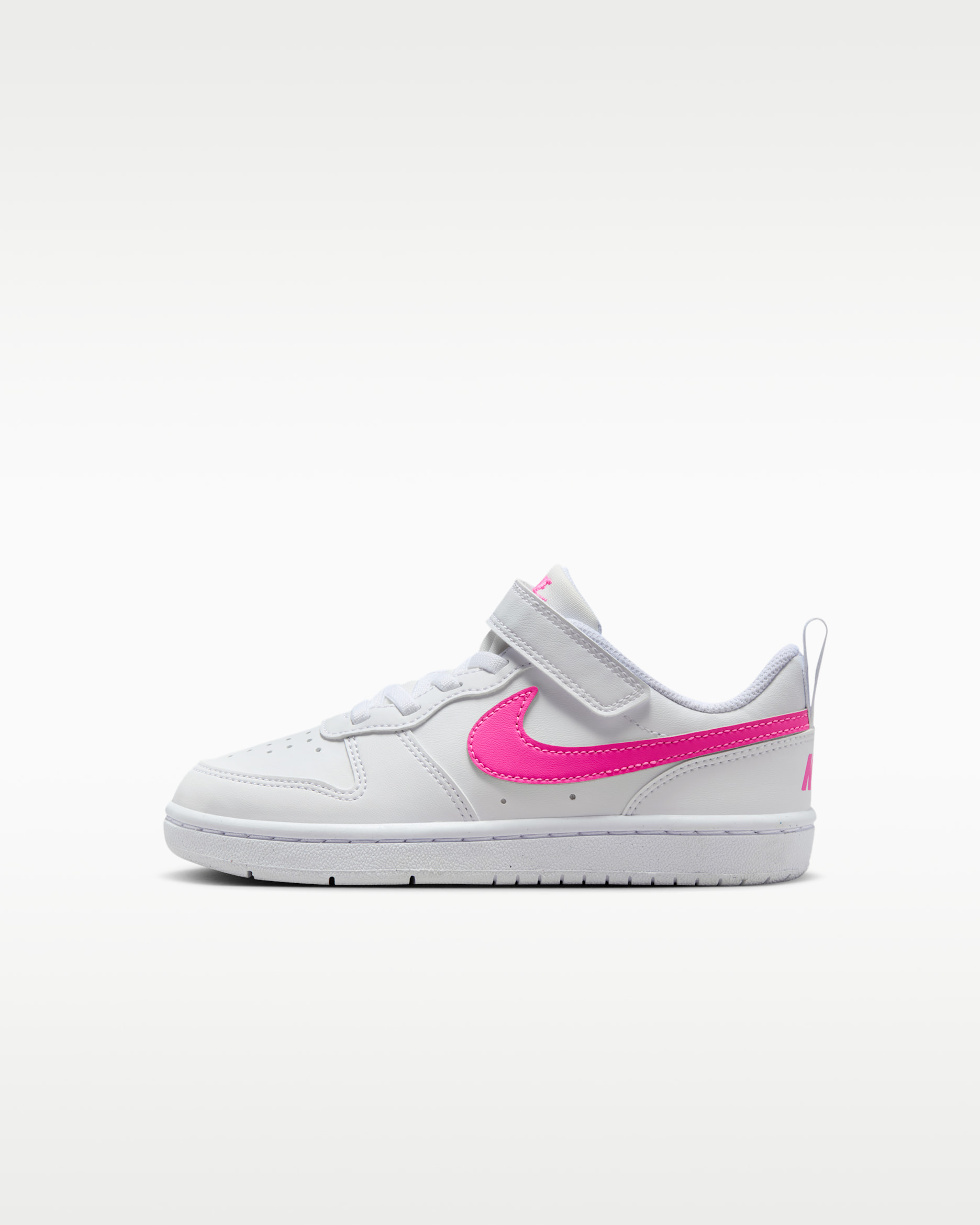 รองเท้าเด็กเล็ก Nike Court Borough Low Recraft - ขาว/Laser Fuchsia