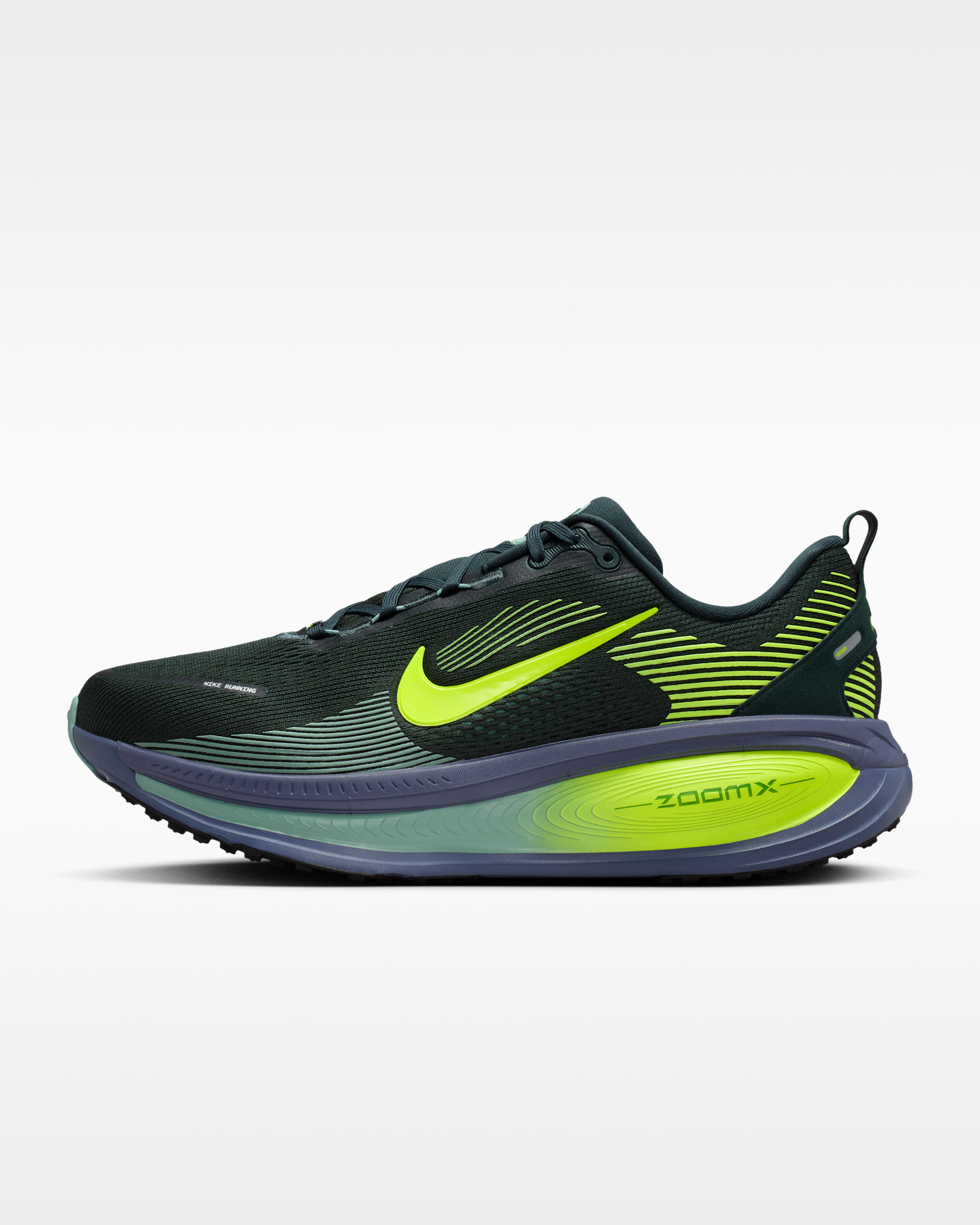 Nike Vomero 18 Men's Road Running Shoes (Extra Wide) - Seaweed/Cannon/Sanded Purple/Volt