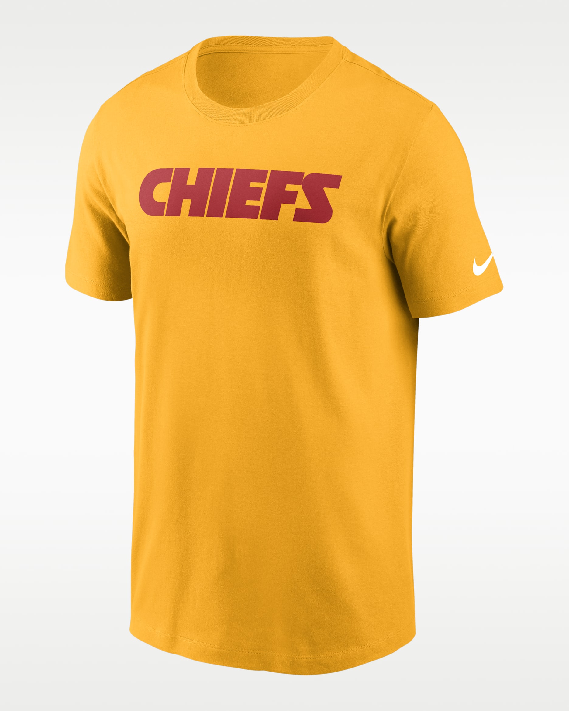 Kansas City Chiefs Primetime Wordmark Essential Men's Nike NFL T-Shirt - Gold