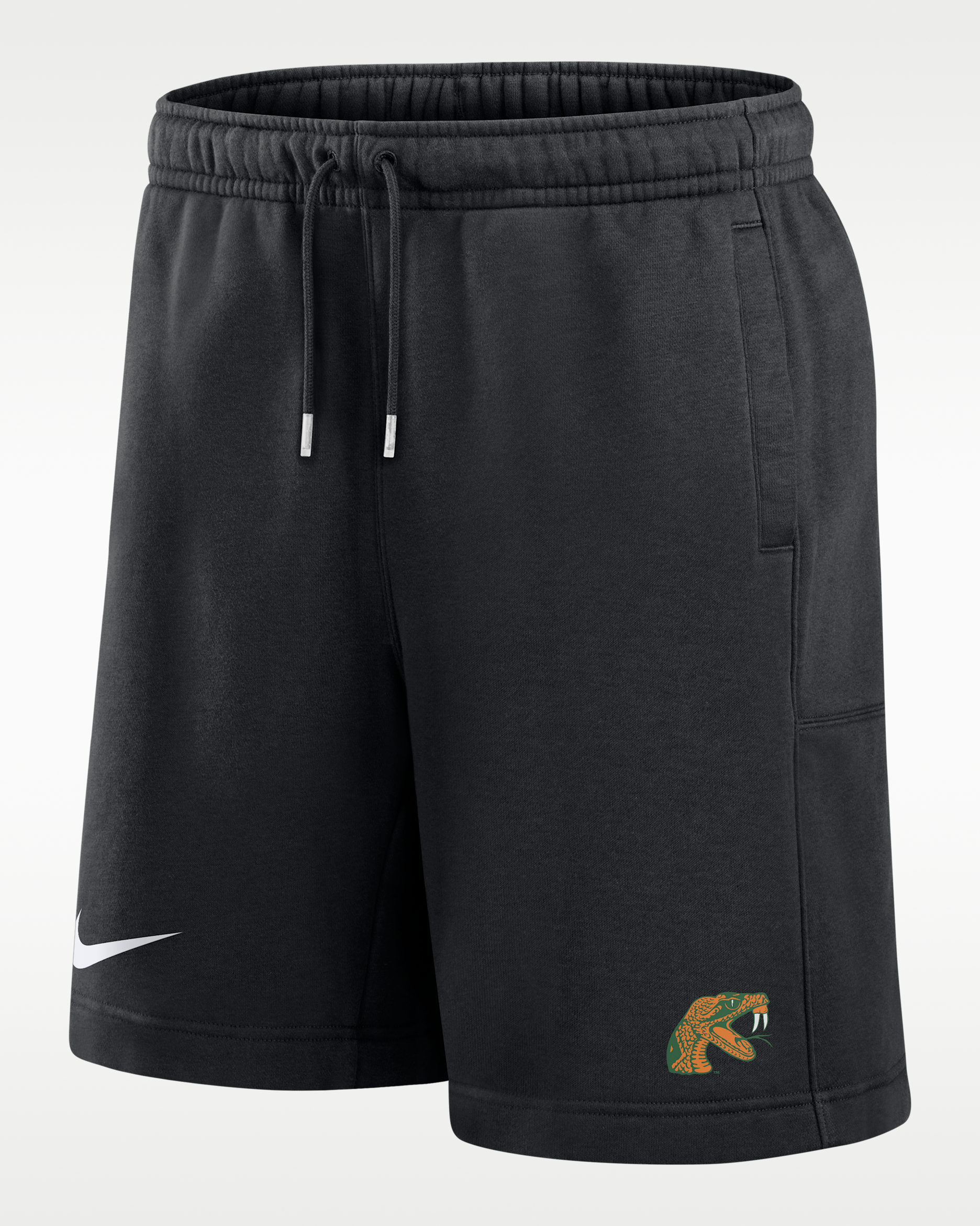 Nike College (Florida A&M University) Men's Club Fleece Shorts - Black