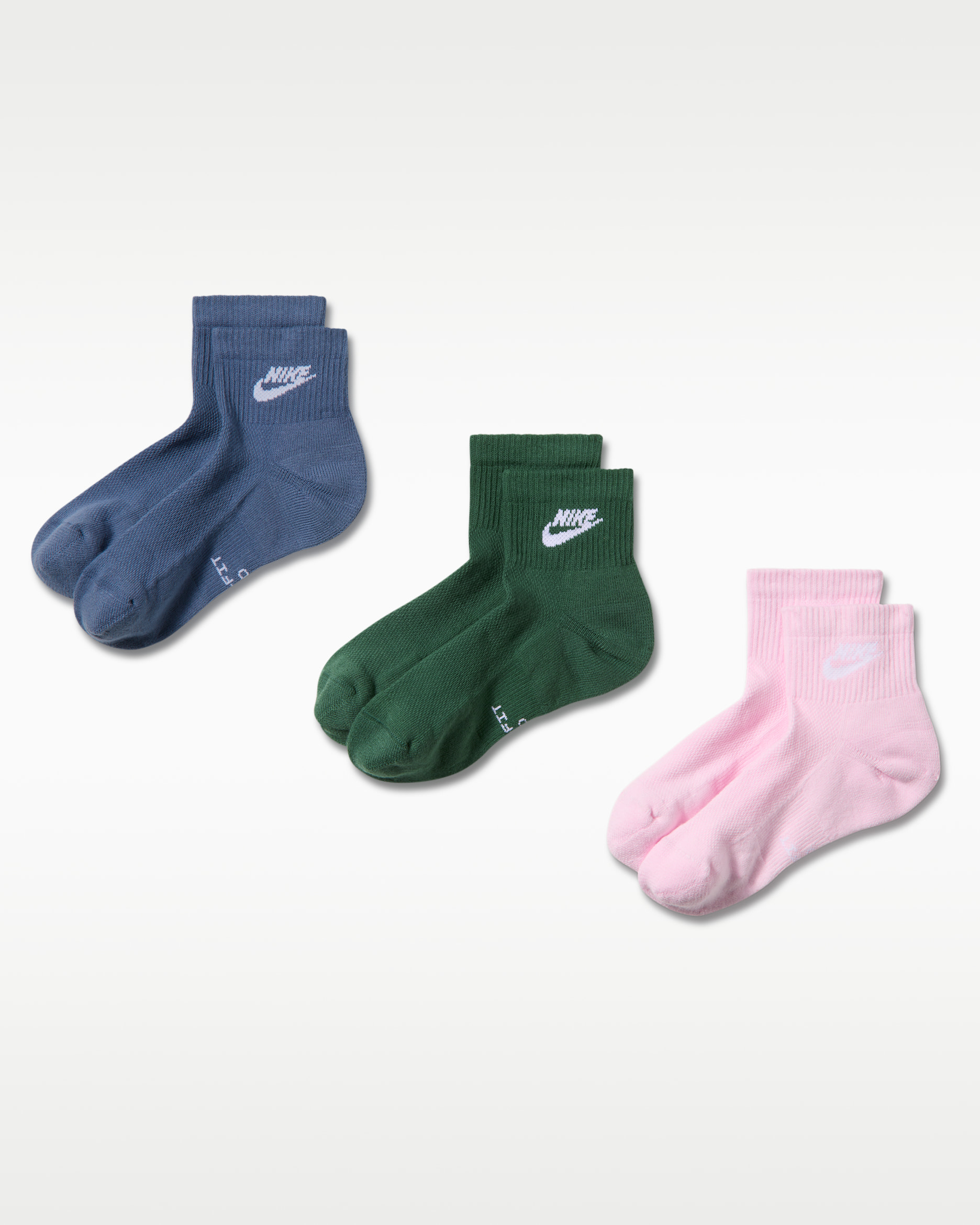 Nike Everyday Elevated Ankle Socks (3 Pairs) - Multi-Color