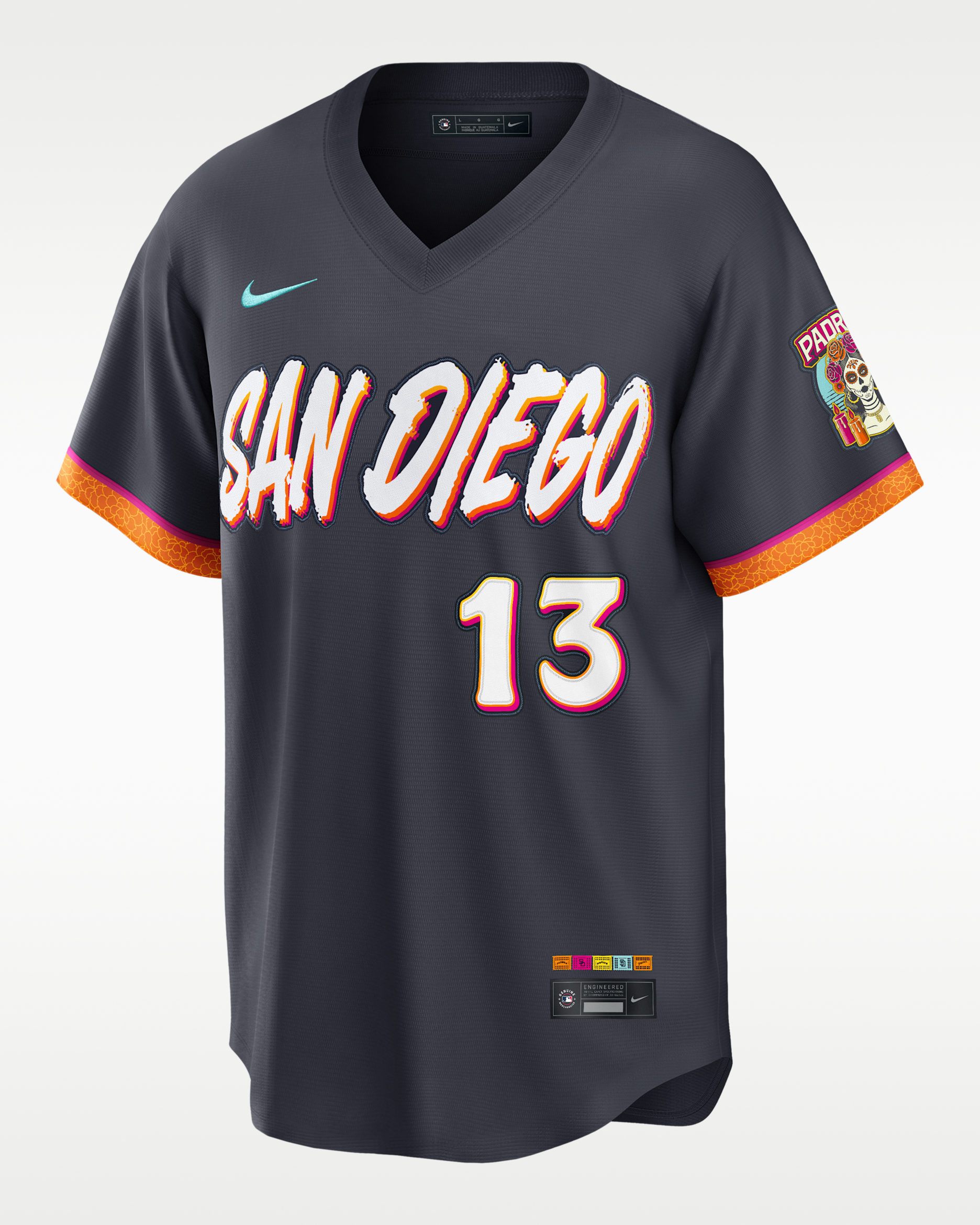 Manny Machado San Diego Padres City Connect Men's Nike MLB Stadium Jersey - Black