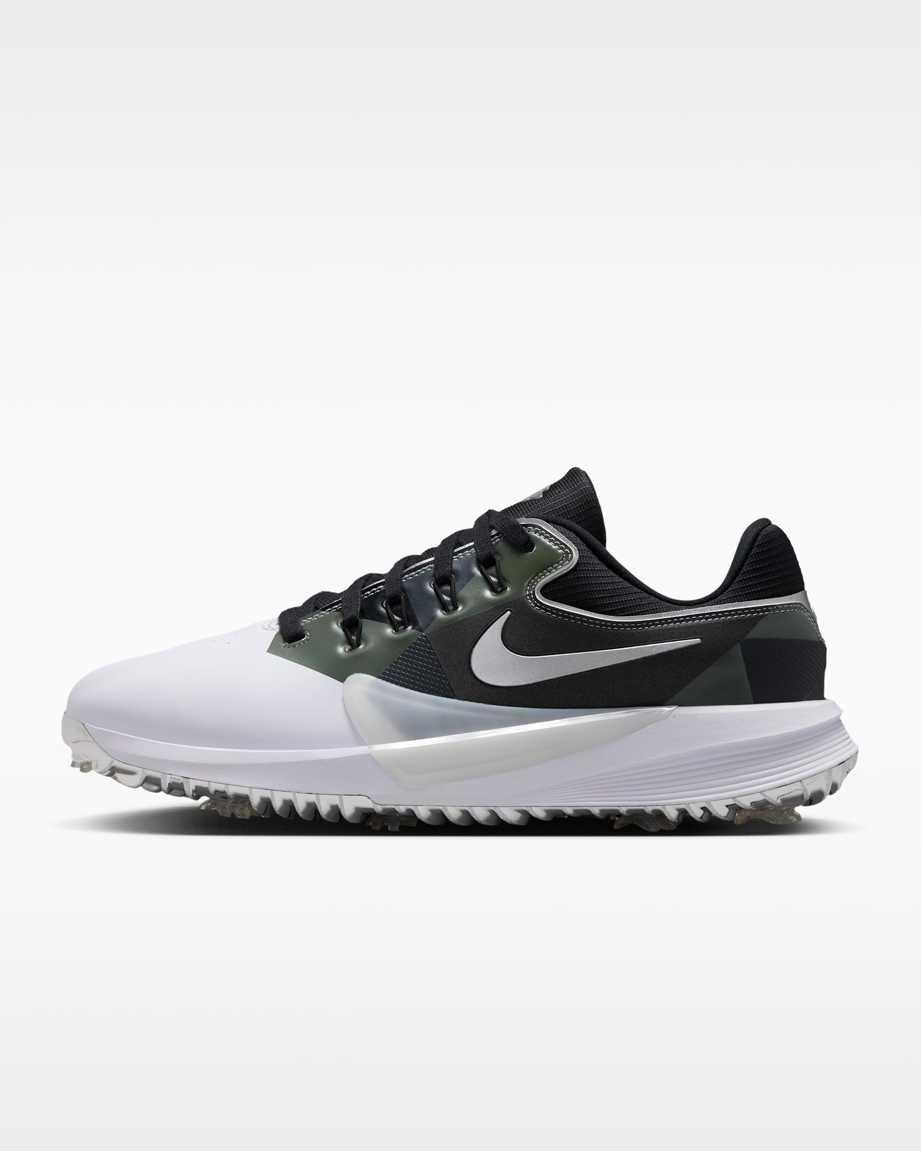 Nike Victory Pro 4 Golf Shoes - White/Metallic Silver/Fir/Black
