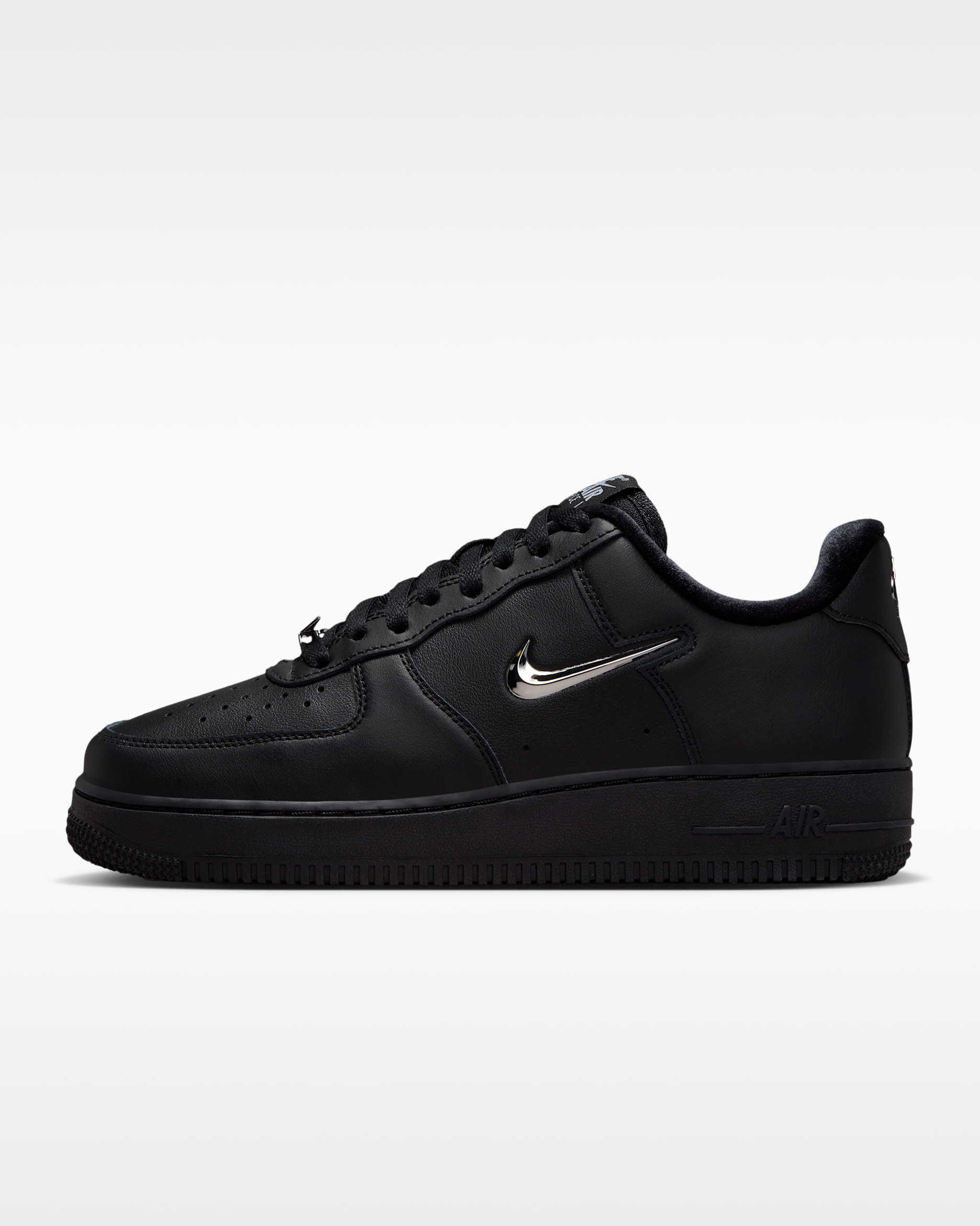 Nike Air Force 1 '07 Women's Shoes - Black/Wolf Grey/Metallic Silver