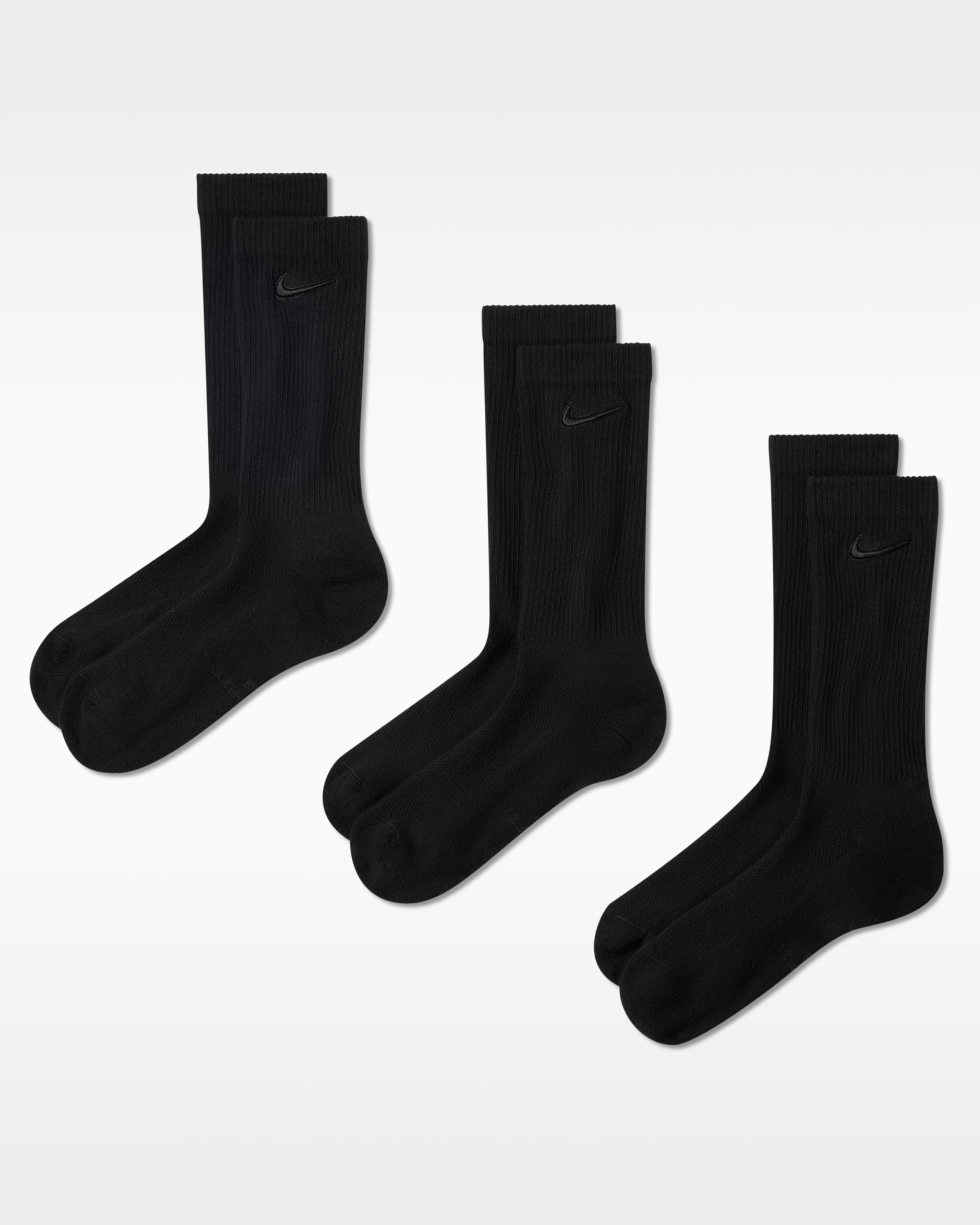 Nike Everyday Elevated Crew Socks (3 Pairs) - Multi-Color