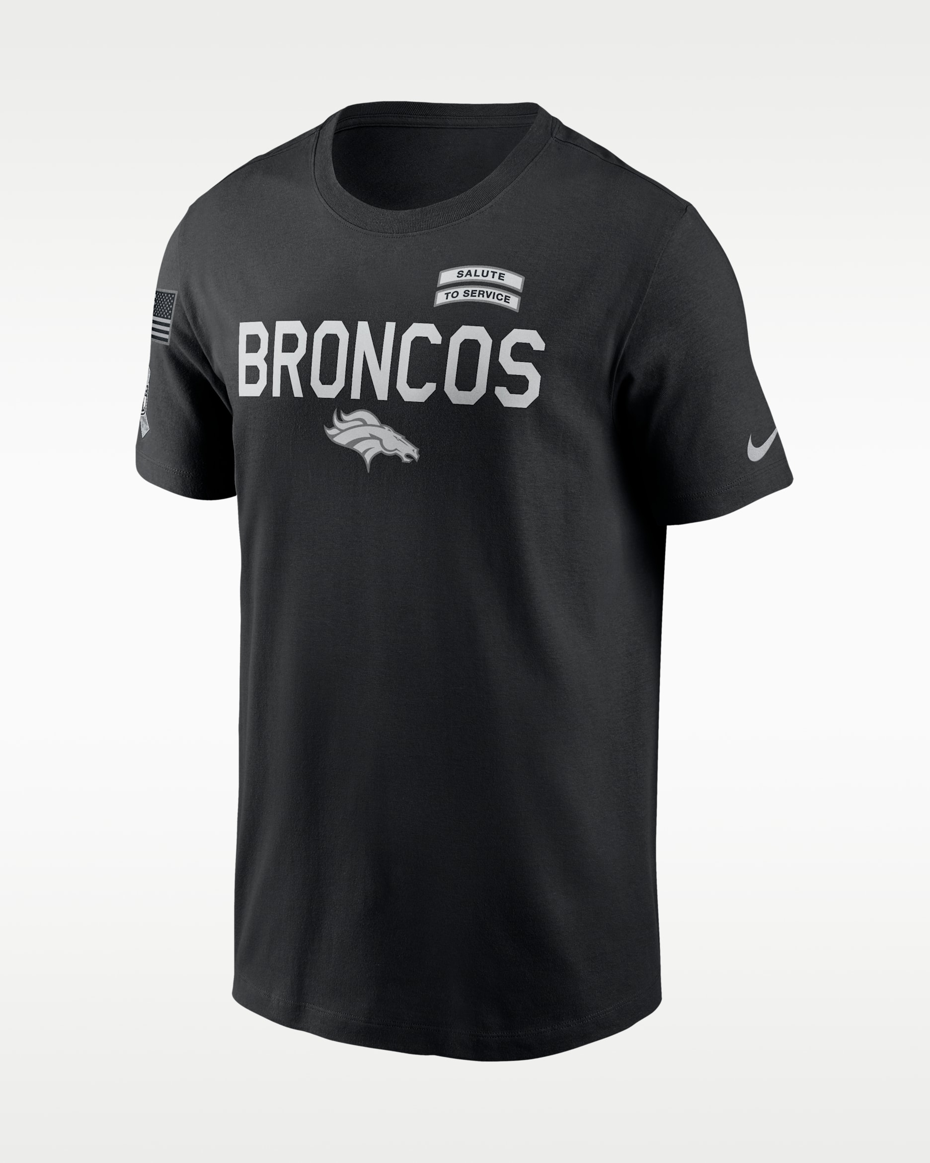 Playera Nike Dri-FIT de la NFL para hombre Denver Broncos Salute to Service Sideline - Negro
