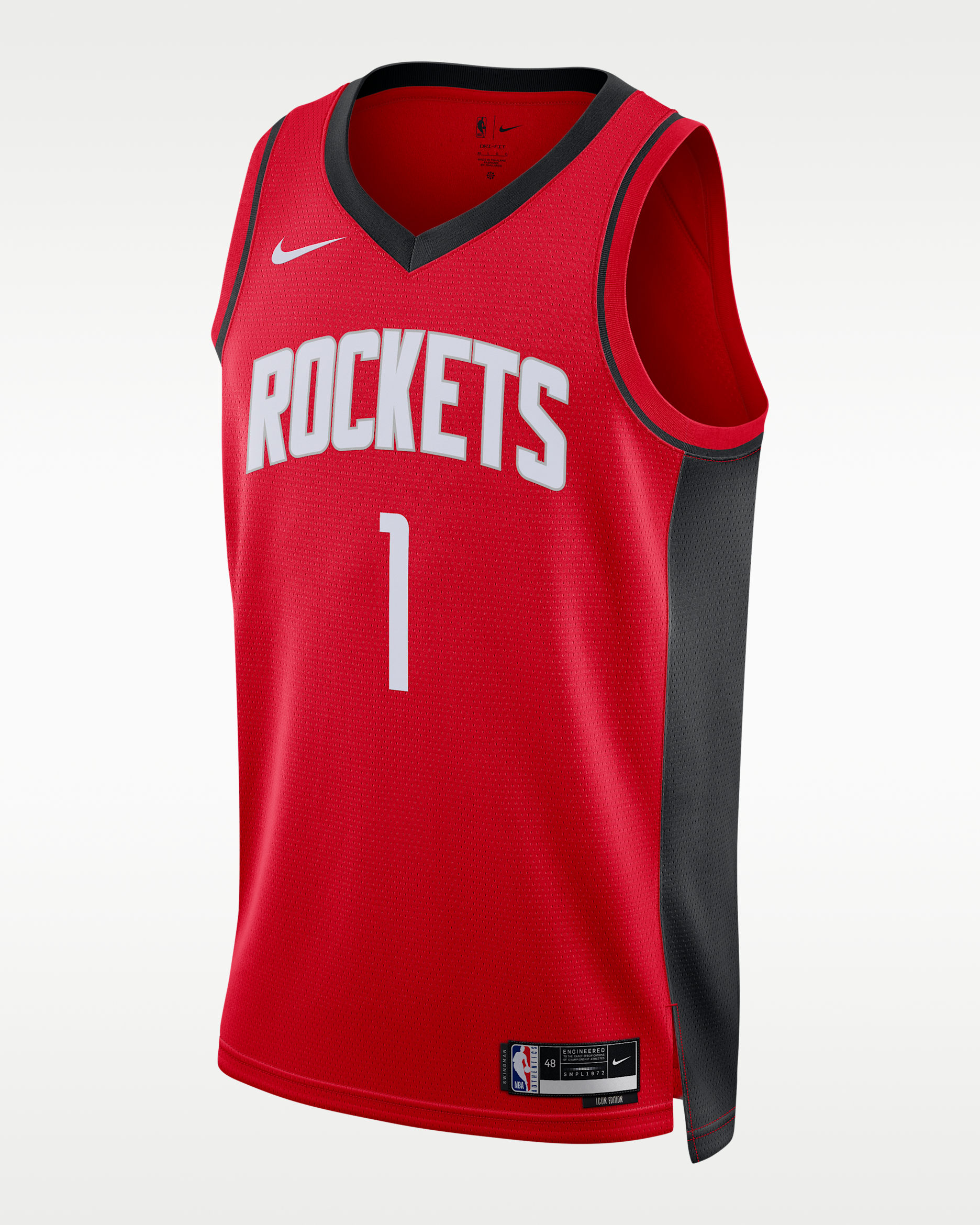 Houston Rockets Icon Edition Men's Nike Dri-FIT NBA Swingman Jersey - University Red