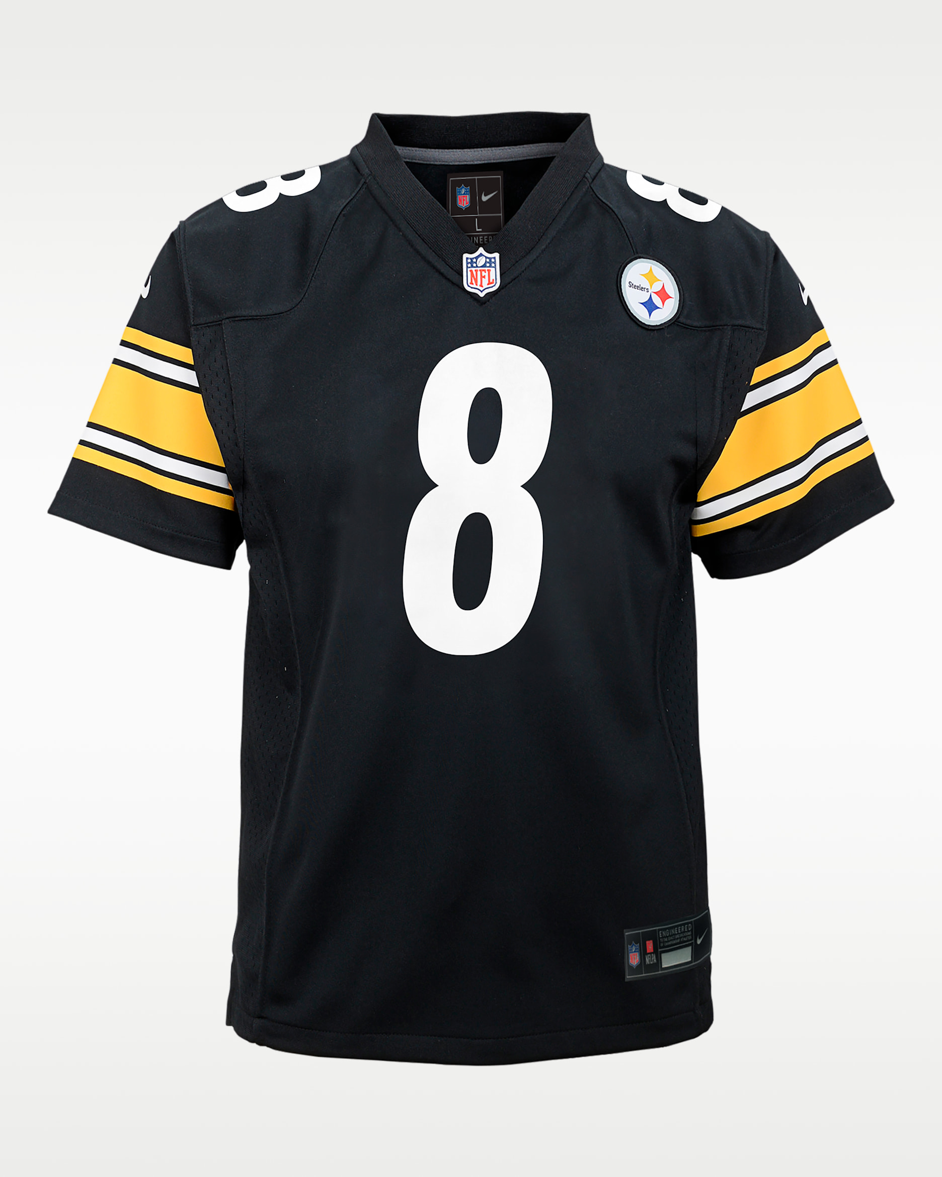 Aaron Rodgers Pittsburgh Steelers Big Kids' Nike NFL Game Jersey - Black