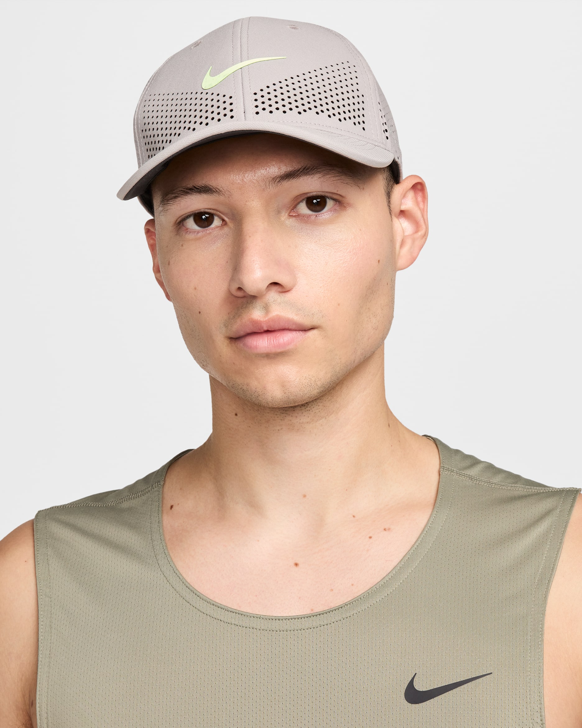 Nike Dri-FIT ADV Club Swoosh 硬帽 - College Grey/Barely Volt