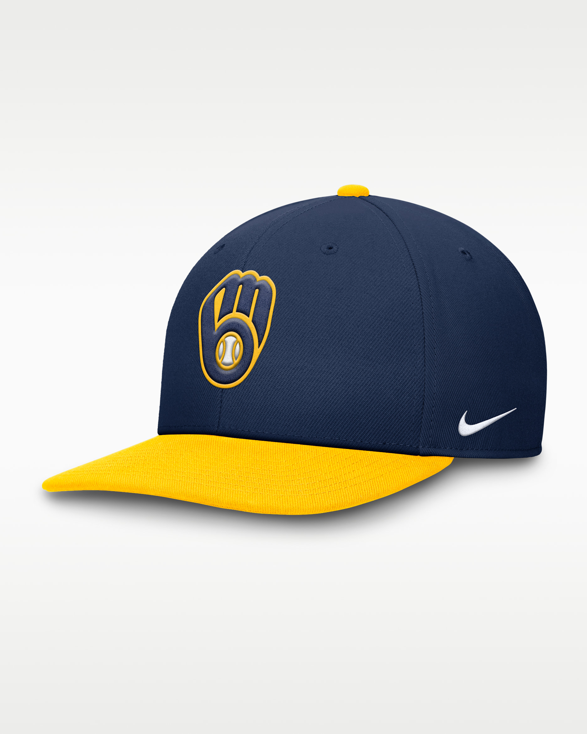 Milwaukee Brewers Pro Men's Nike Dri-FIT MLB Adjustable Hat - Midnight Navy