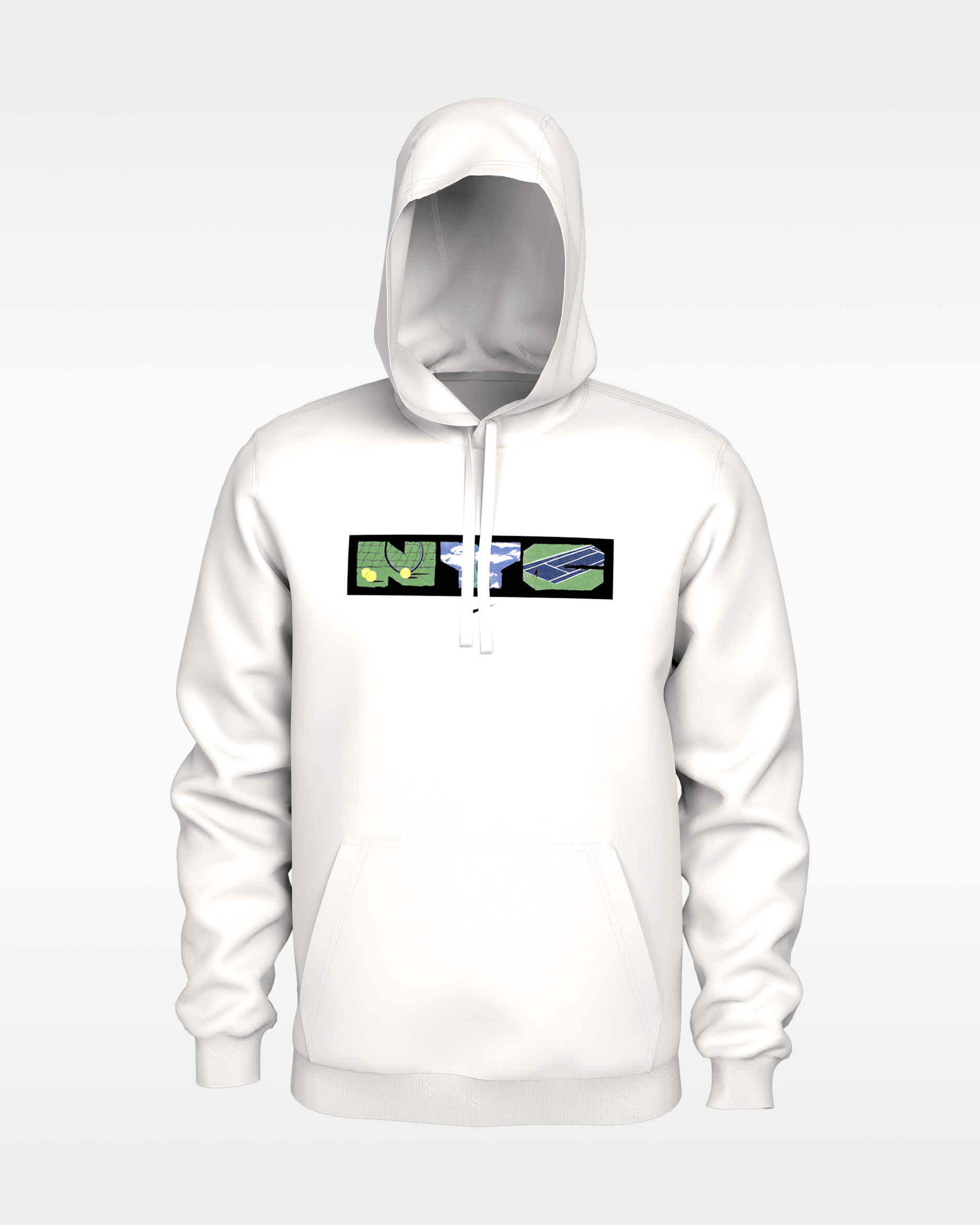 NikeCourt Pullover Hoodie - White