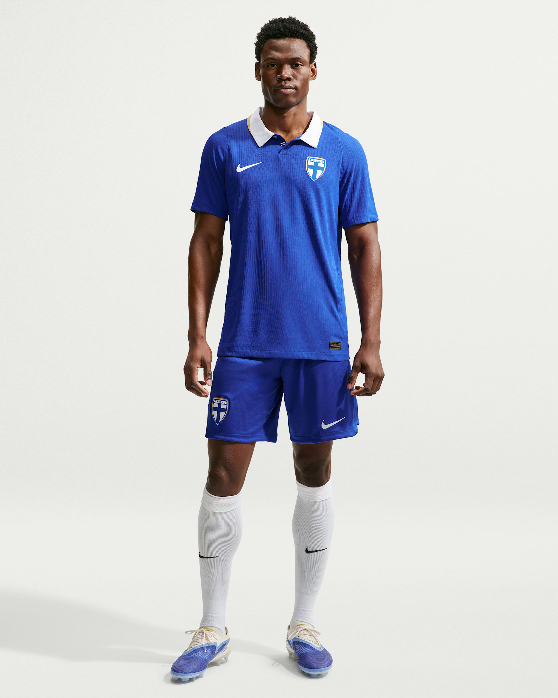 Finland 2026 Stadium Away Men's Nike Dri-FIT Football Replica Shorts - Hyper Blue/White