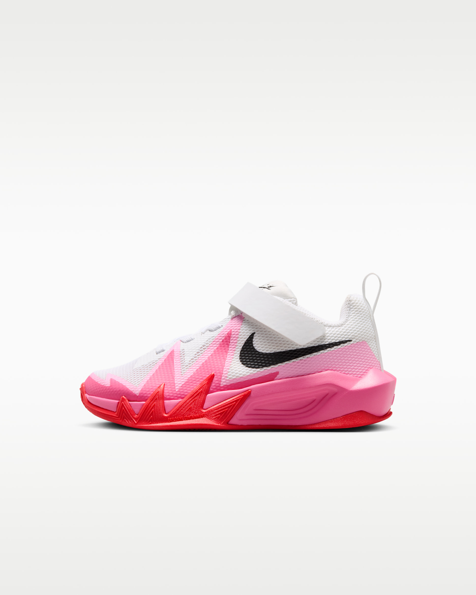 Nike S.T. Dynamite Little Kids' Basketball Shoe - White/Tropical Pink/Pinksicle/Black