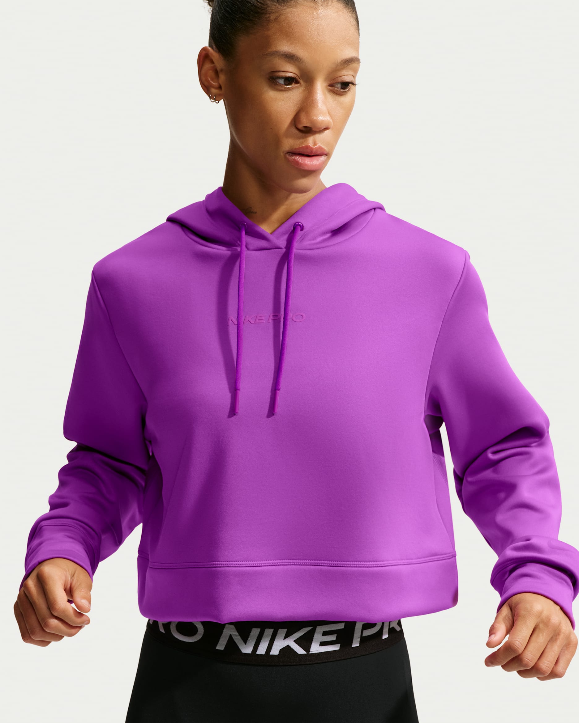 Nike Pro Sculpt Women's Dri-FIT Hoodie - Vivid Purple/Vivid Purple