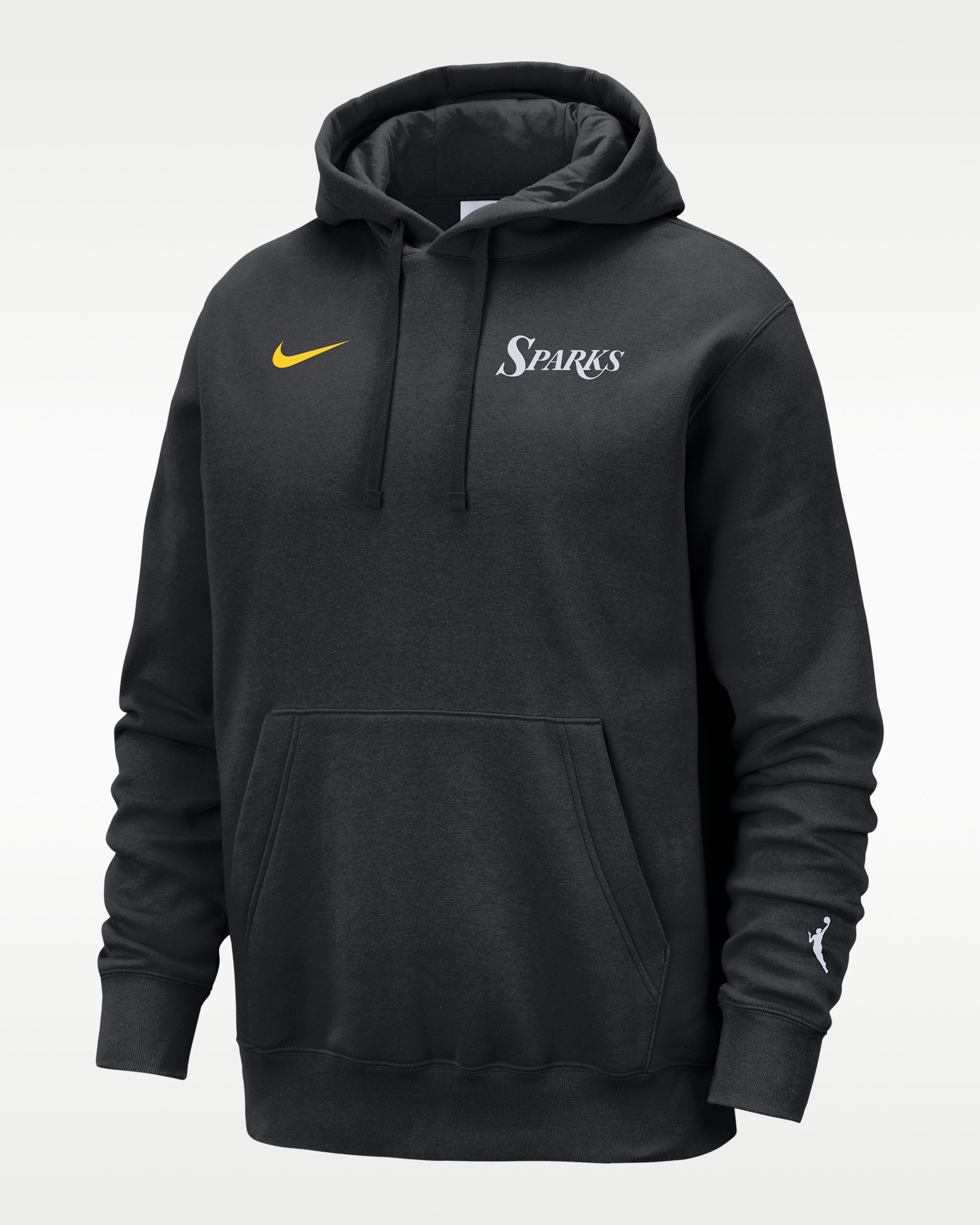 Sudadera con gorro WNBA para mujer Nike Los Angeles Sparks - Negro/Blanco/Verde nuevo/Amarillo