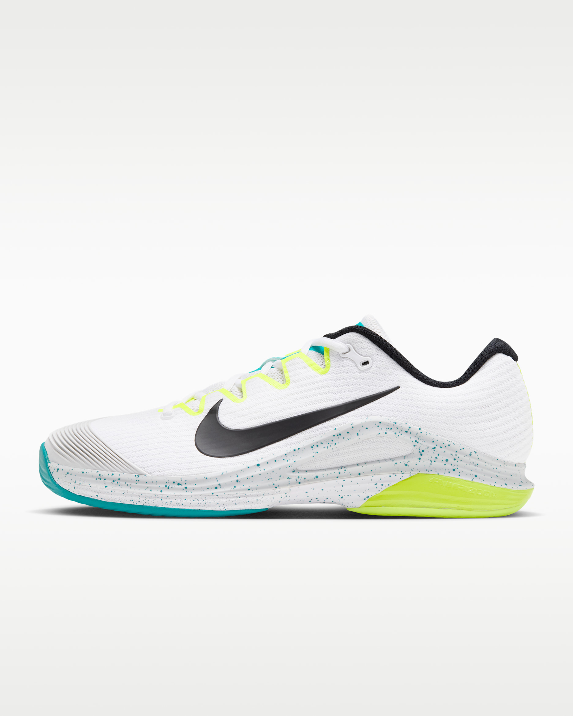 Nike Vapor 12 Men's Hard Court Tennis Shoes - White/Volt/Energy/Black