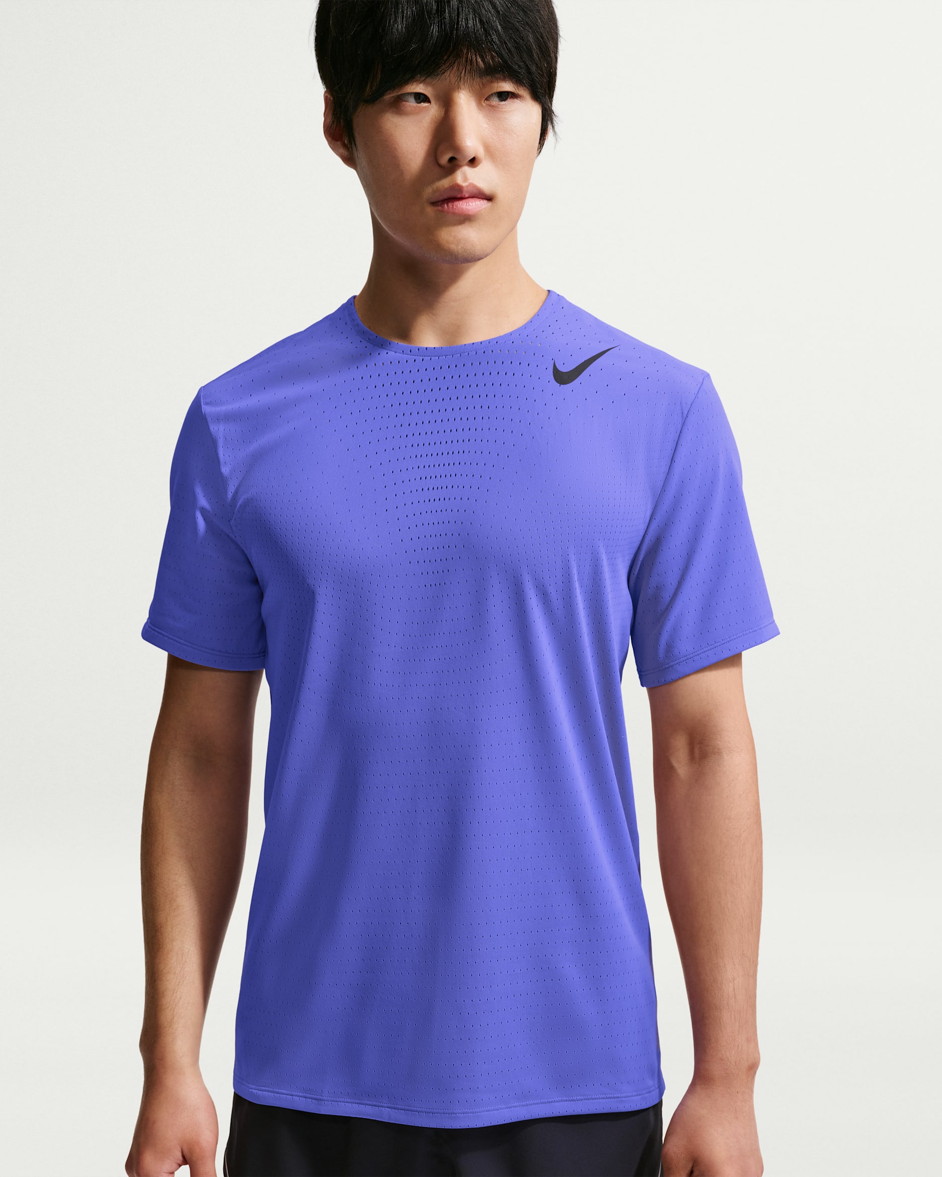 Nike AeroSwift Men's Dri-FIT ADV Short-Sleeve Running Top - Sapphire/Black