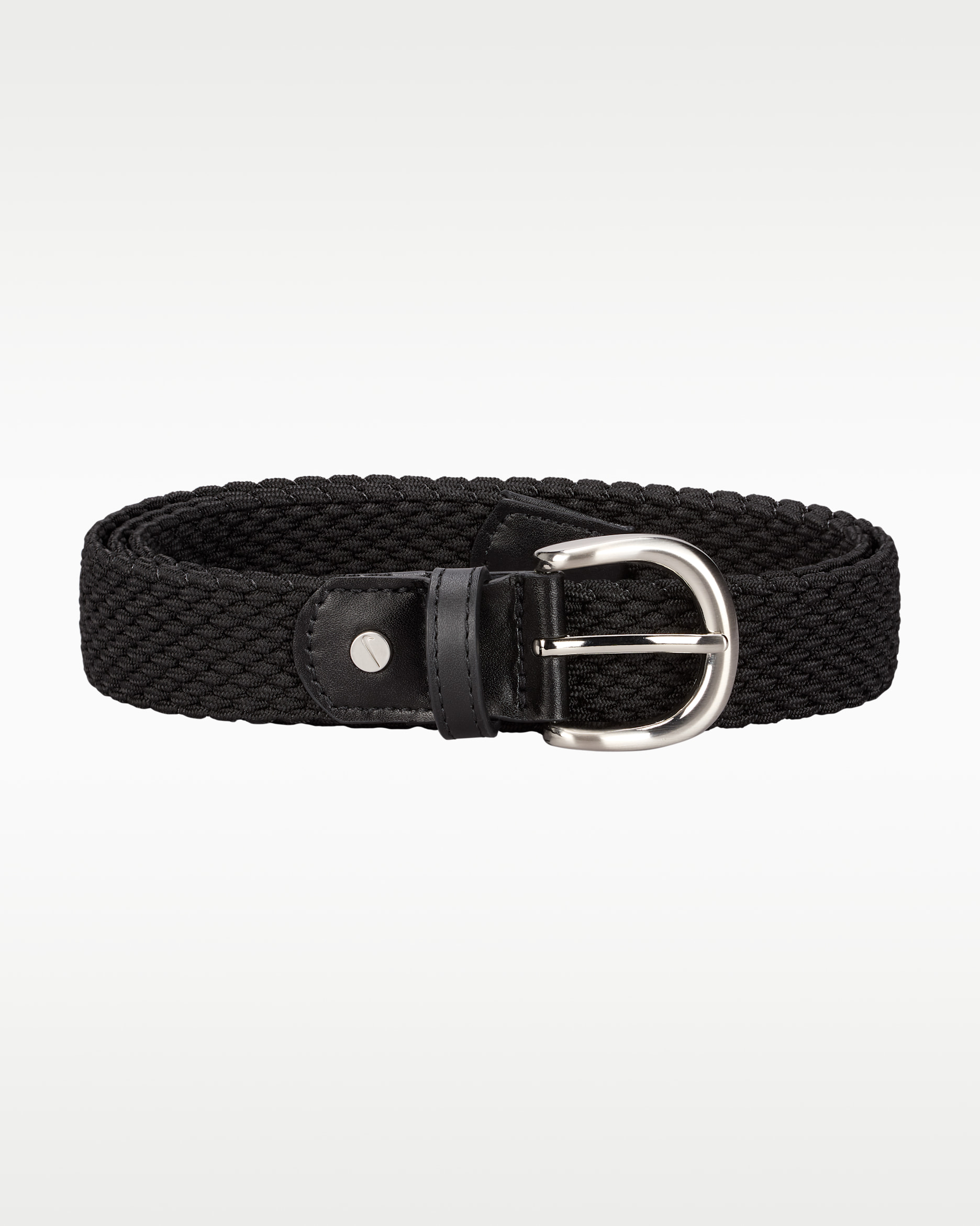 Nike Women's Solid Stretch Woven Golf Belt - Black