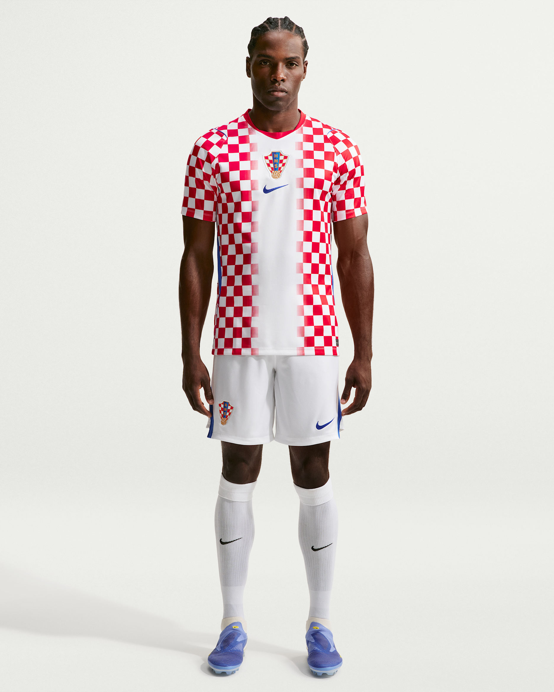 Croatia 2026 Stadium Home Men's Nike Dri-FIT Football Replica Shorts - White/Hyper Royal