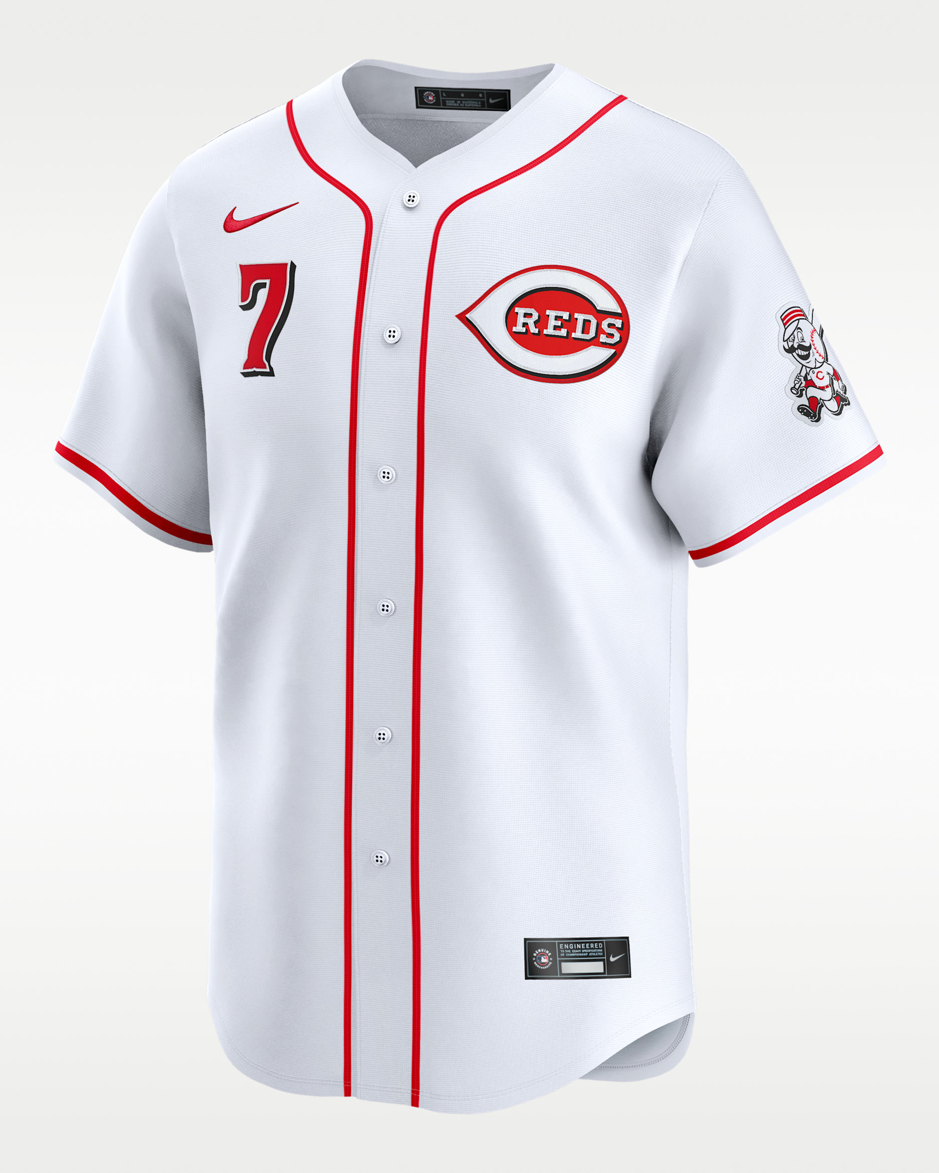 Spencer Steer Cincinnati Reds Men's Nike Dri-FIT ADV MLB Limited Jersey - White