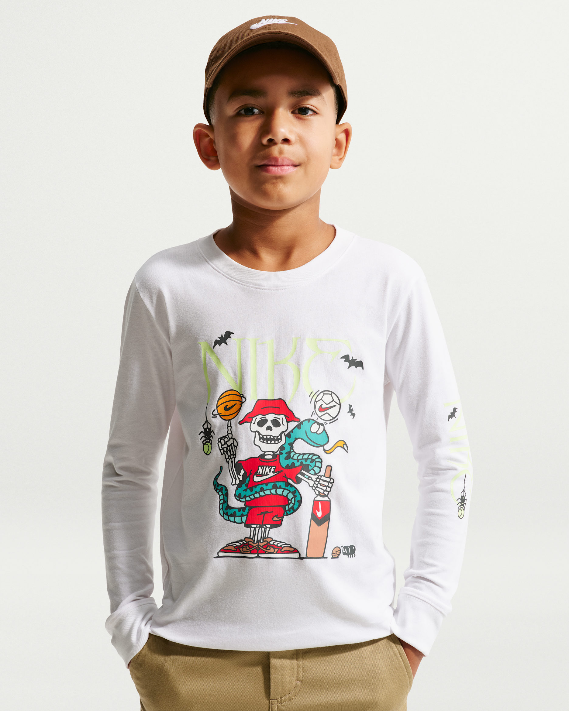 ナイキ スポーツウェア ジュニア ロングスリーブ Tシャツ - ホワイト