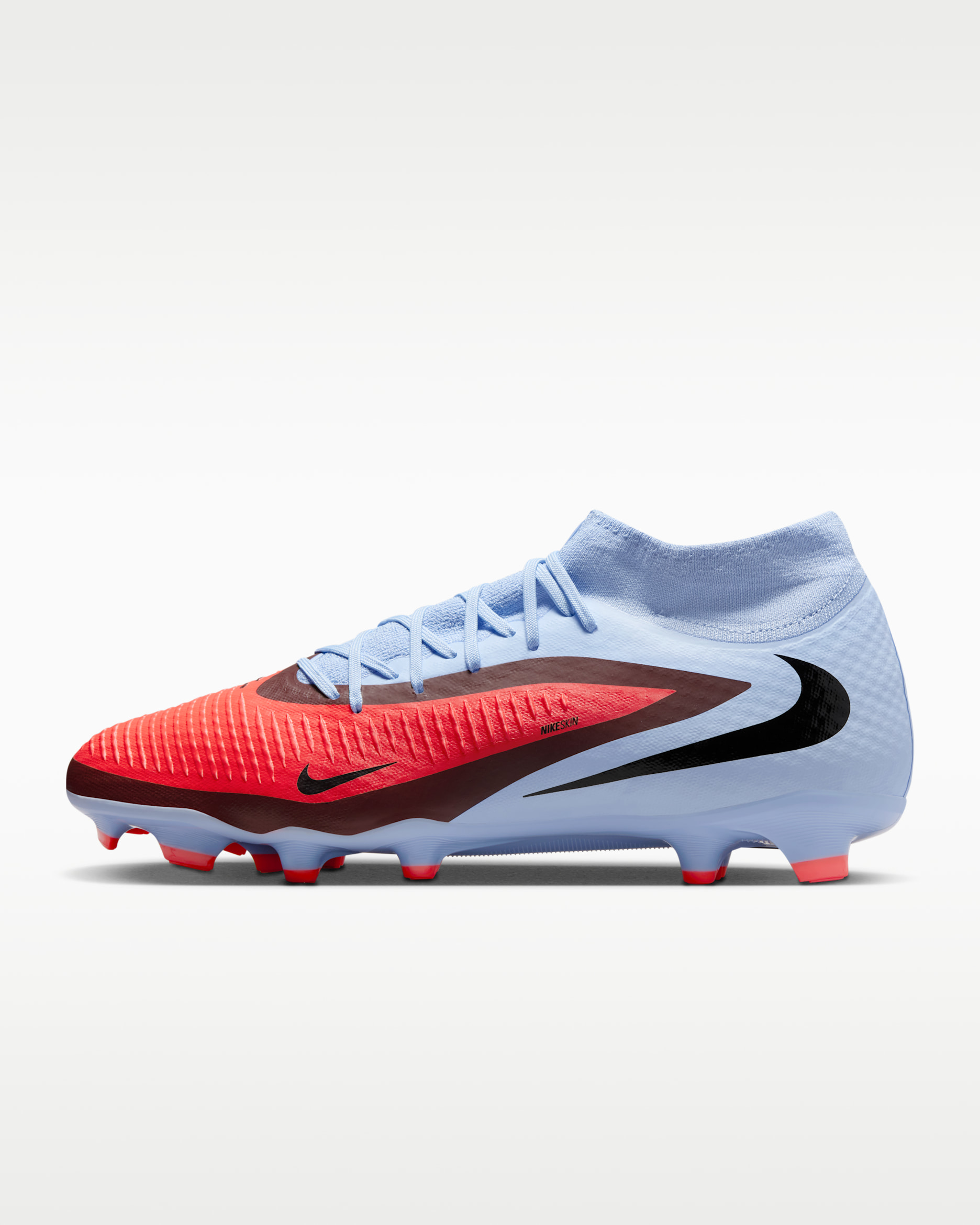 Fotbollssko för varierat underlag Nike Phantom 6 High Academy - Royal Tint/Bright Crimson