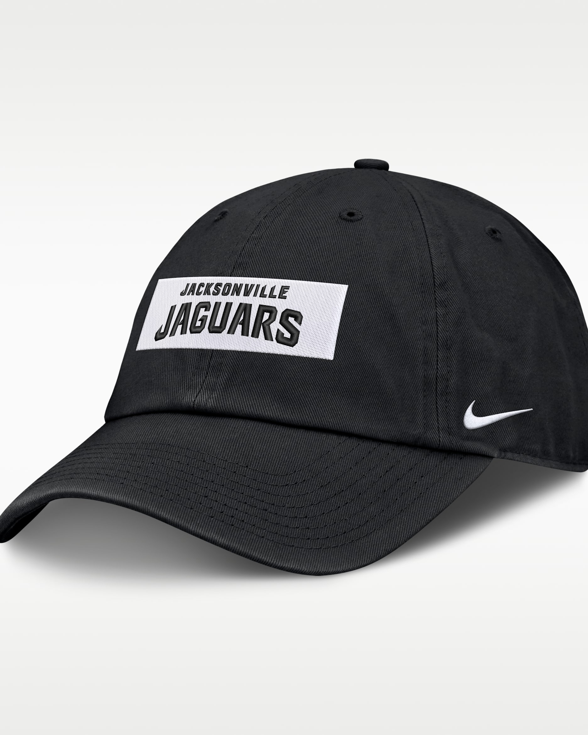 Jacksonville Jaguars Primetime Club Wordmark Men's Nike NFL Adjustable Hat - Black