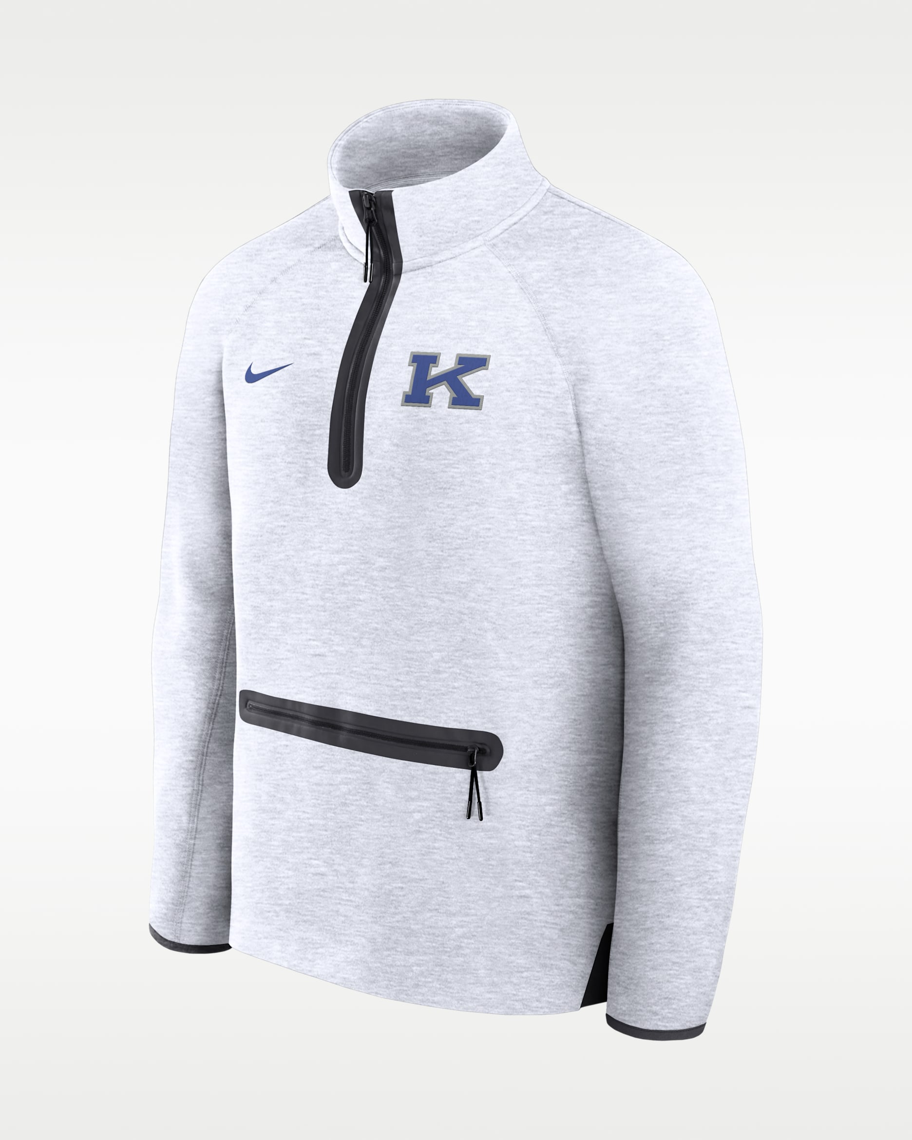 Kentucky Power K Tech Fleece Men's Nike College 1/2-Zip Top - White