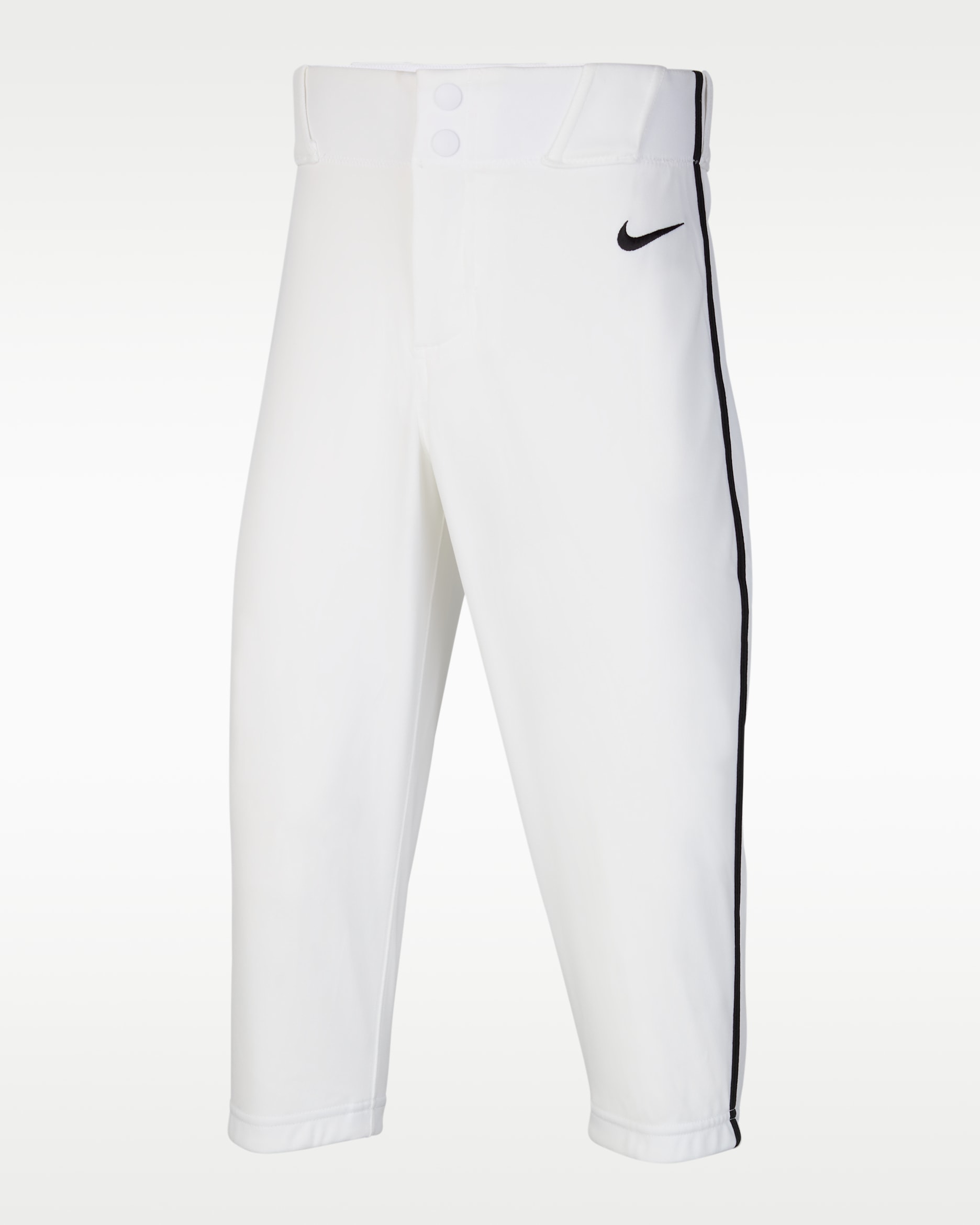 Nike Vapor Select 2 Big Kids' High-Piped Baseball Pants - White/Black/Black