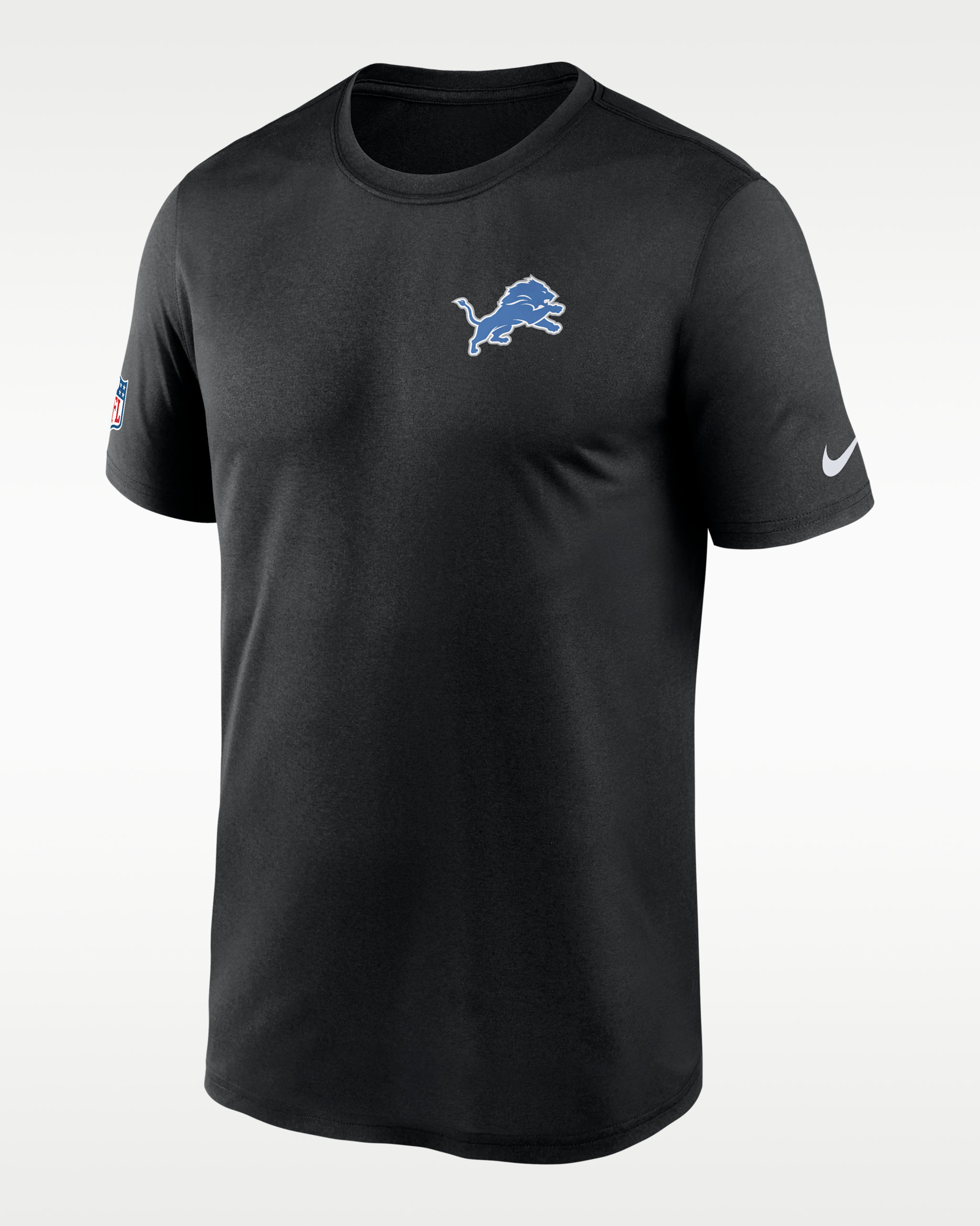 Detroit Lions Legend Small Logo Men's Nike Dri-FIT NFL T-Shirt - Black