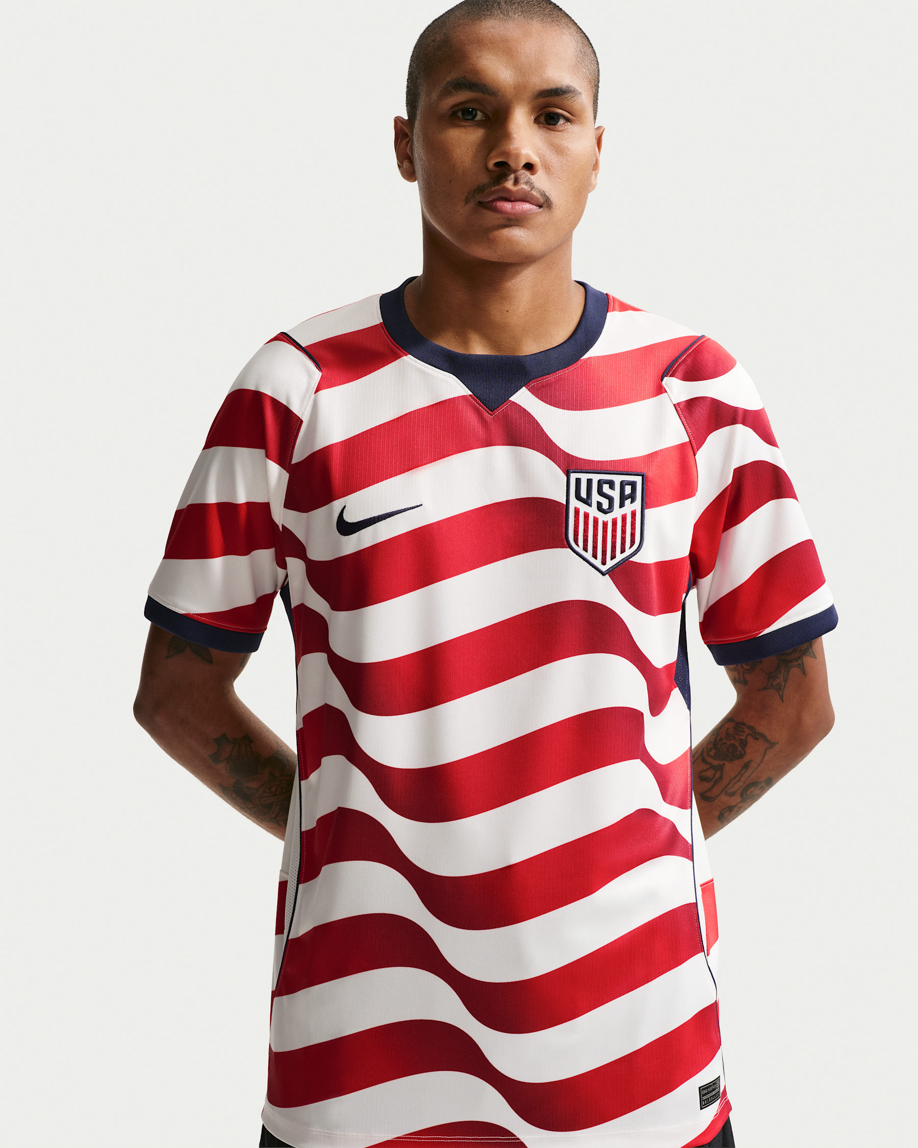 USMNT 2026 Stadium Home Nike Dri-FIT Replika-Fußballtrikot (Herren) - Sail/Midnight Navy/Midnight Navy