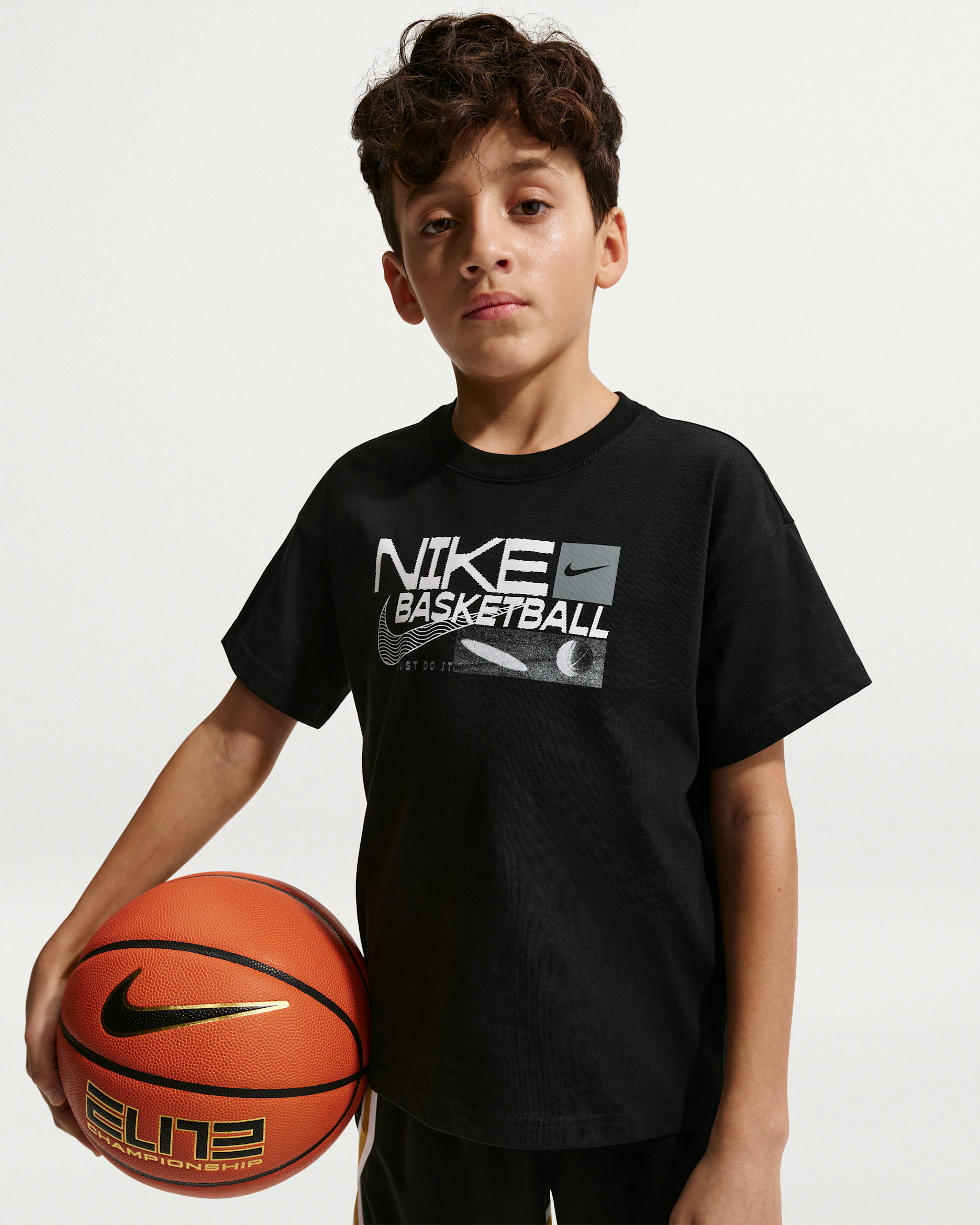 Playera para niños Nike Sportswear - Negro