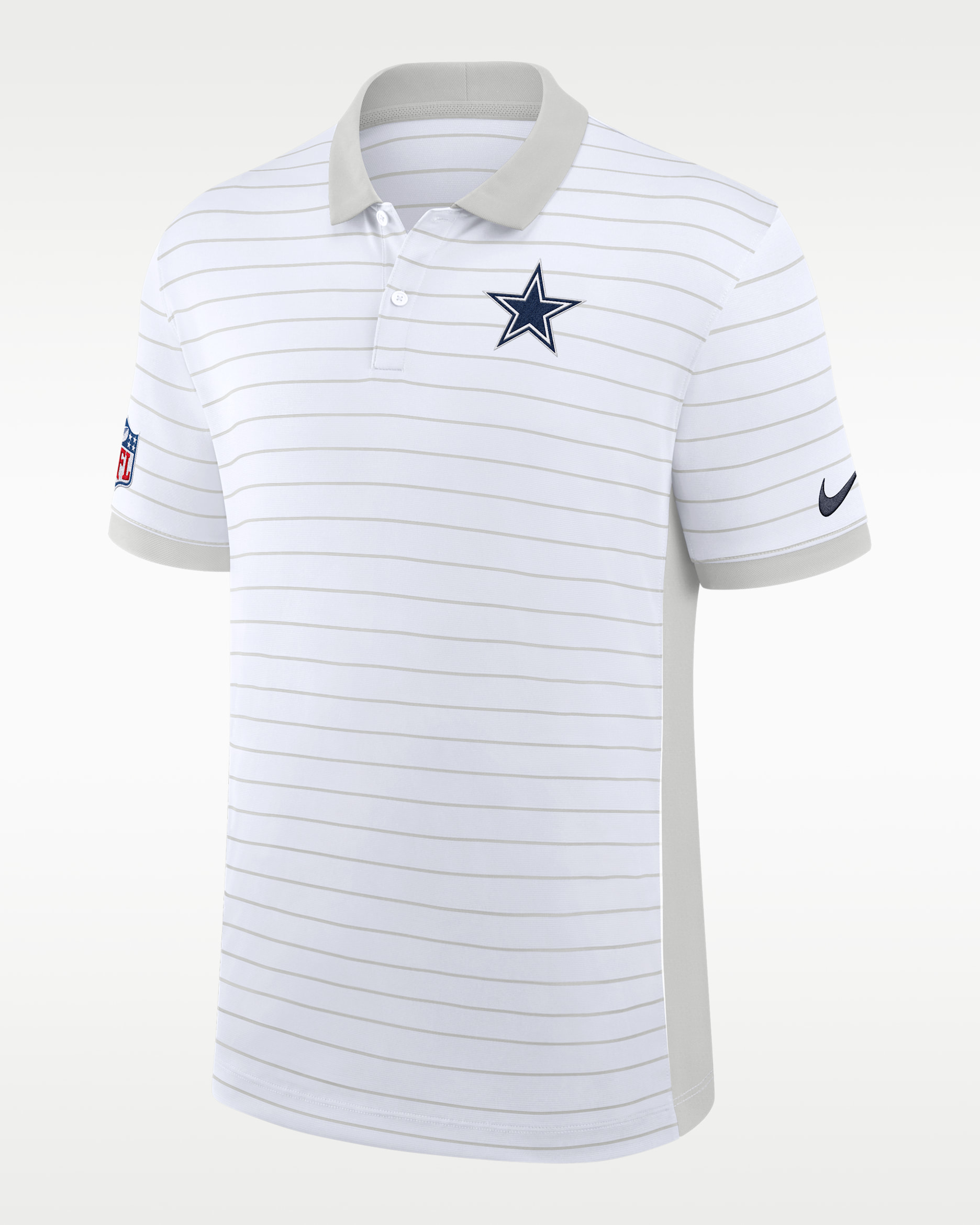 Dallas Cowboys Sideline Victory Stripe Men's Nike Dri-FIT NFL Polo - Navy