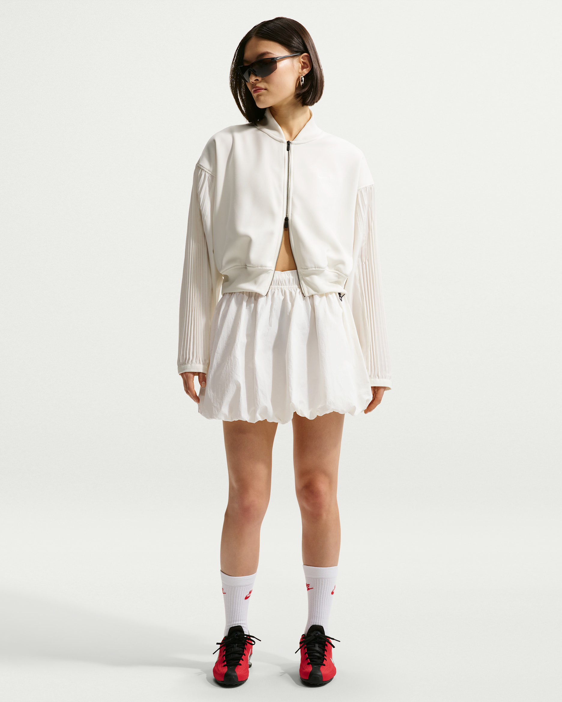 나이키 스포츠웨어 여성 루즈 버블 스커트 - 세일/블랙/블랙